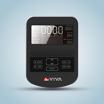 AsVIVA Crosstrainer-Ergometer AsVIVA C29 Bluetooth, Tablet- bzw. Smartphonehalterung, Fitness-App kompatibel