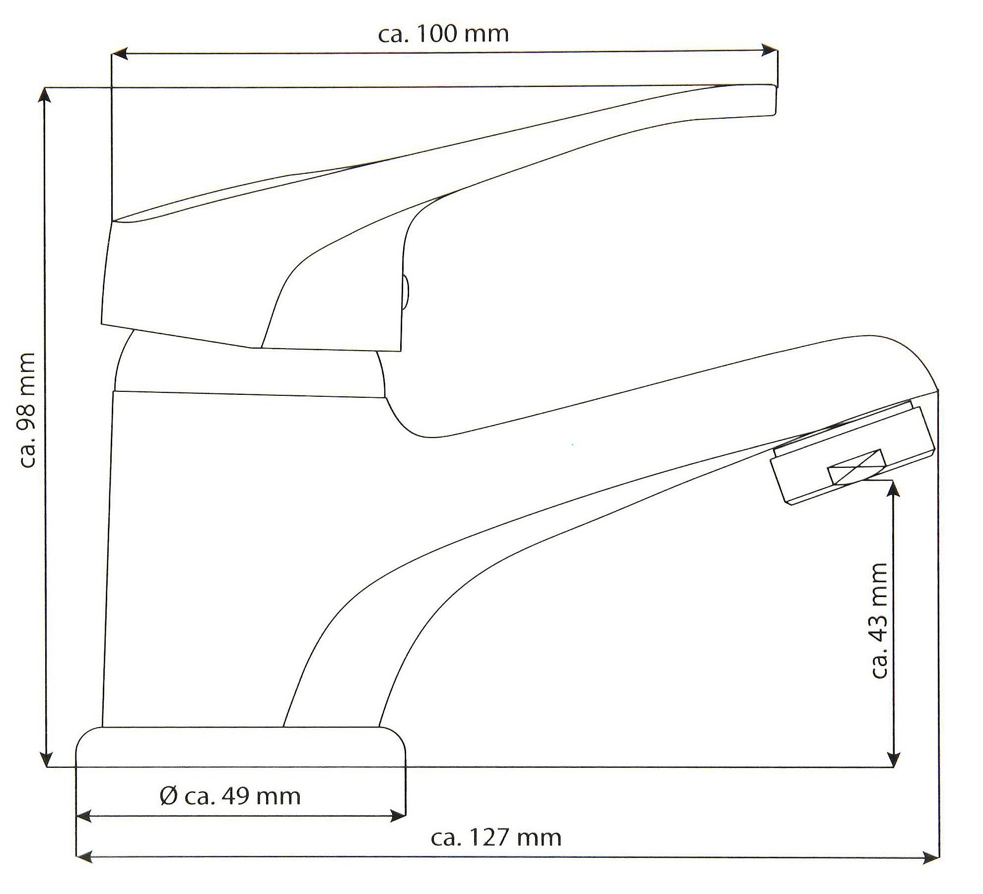 Tuganna Waschtischarmatur ATHEN weiß Waschbeckenarmatur Einhebelmischer günstig online kaufen
