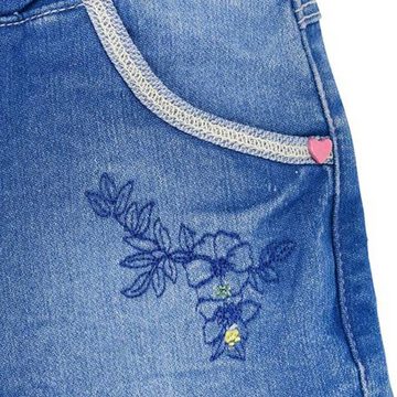 BONDI Trachtenlederhose BONDI Baby Kinder Jeansshorts 'Butterfly'- Blau