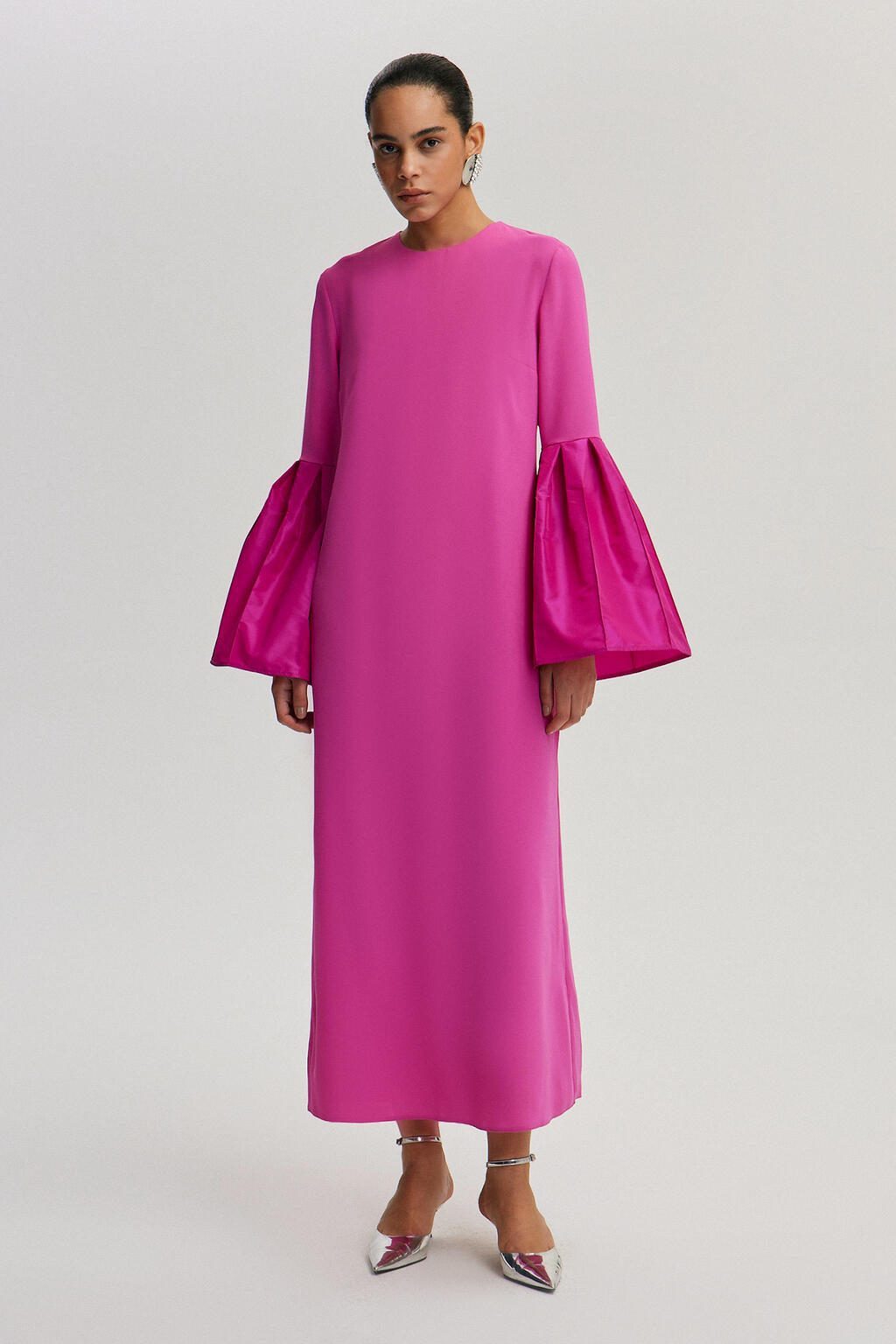 touche prive Midikleid KLEID MIT TAFETA-ÄRMELN