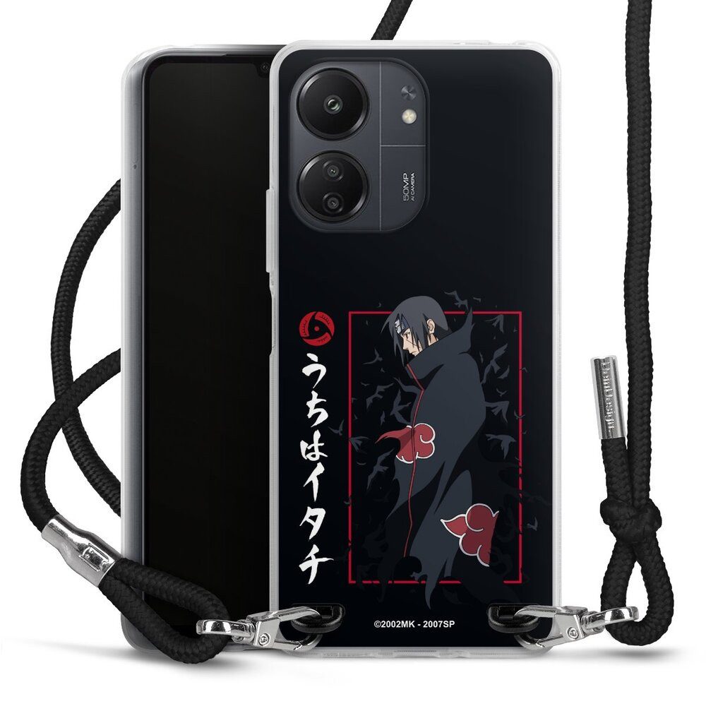 DeinDesign Handyhülle Itachi Uchiha Offizielles Lizenzprodukt Naruto Shippuden, Xiaomi Redmi 13C 4G Handykette Hülle mit Band Case zum Umhängen