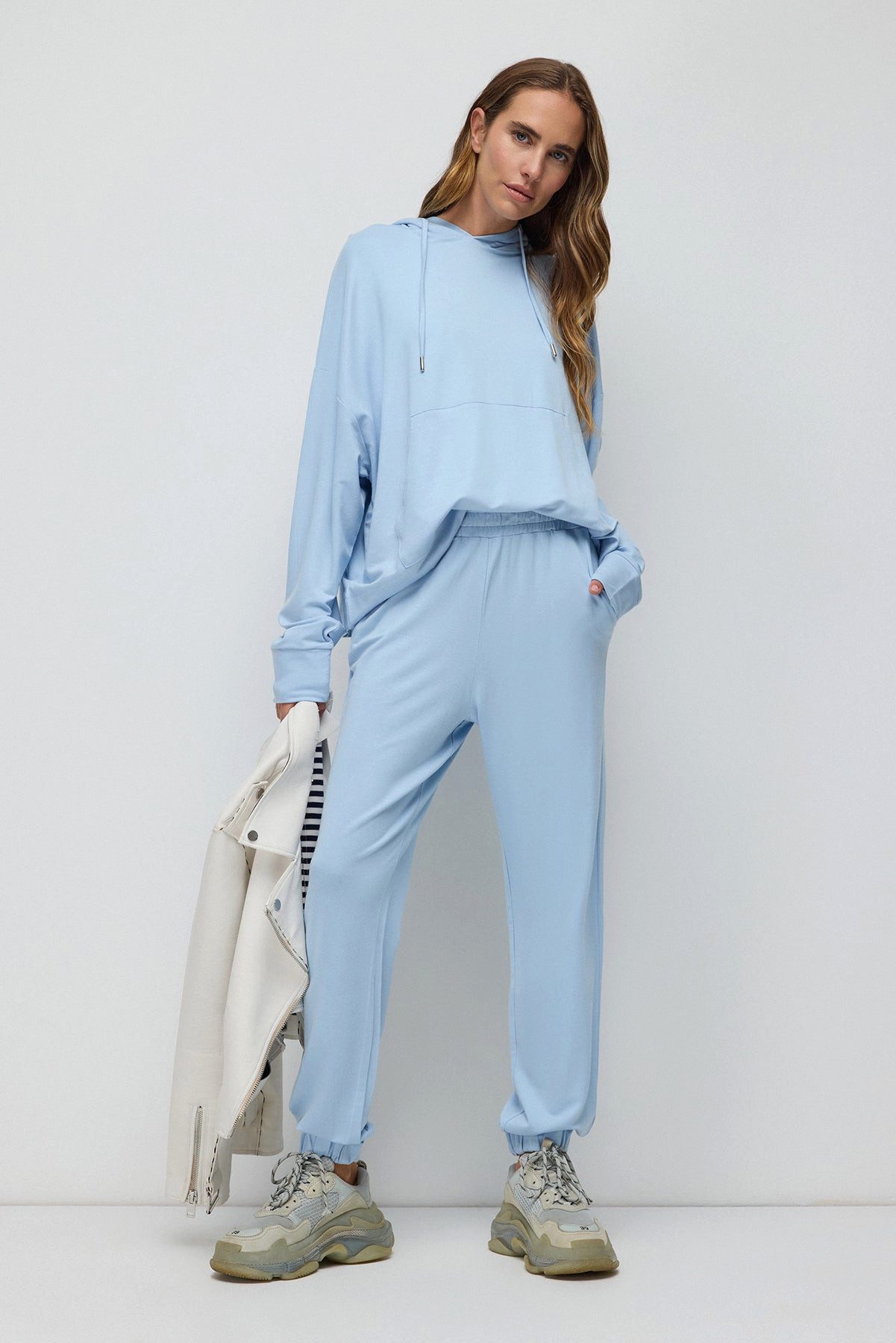 No Matter What Sweatponcho Modalstoff, weich, seidig, knitterfreie Jogginghose