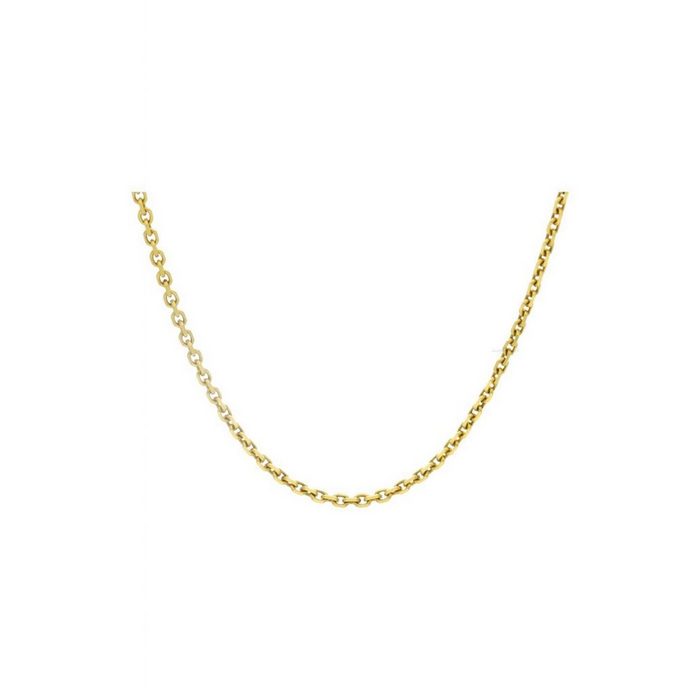 JuwelmaLux Goldkette Halskette Gold Ankerkette diamantiert 45 cm (1-tlg) Damen Halskette Gold 585/000 inkl. Schmuckschachtel