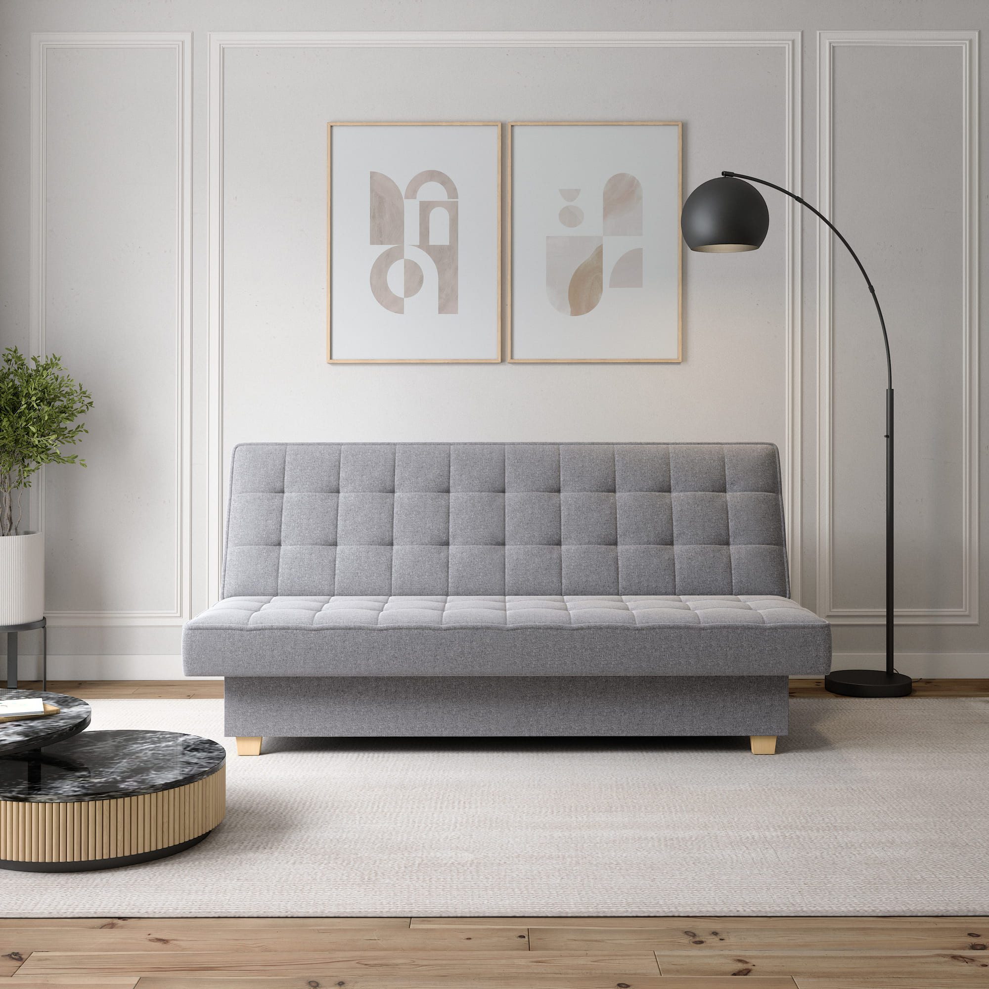 MOEBLO Schlafsofa BELFI, Sofa Kippsofa Klappsofa Clic-Clack Couch für Wohnz günstig online kaufen