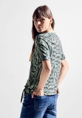Cecil T-Shirt mit Knotendetail am Saum