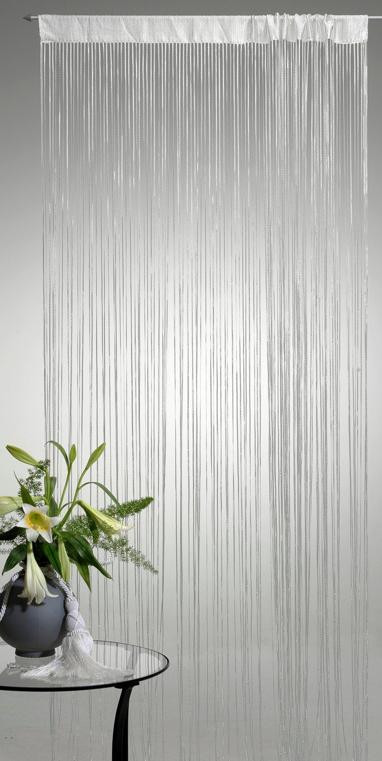 Haus und Deko Fadenvorhang Türvorhang mit Lurex Fadenvorhang 90x250 oder 14 günstig online kaufen