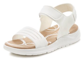 LASCANA Sandale Sandalette, Sommerschuh, ultraleichte Sohle, Klettverschluss VEGAN