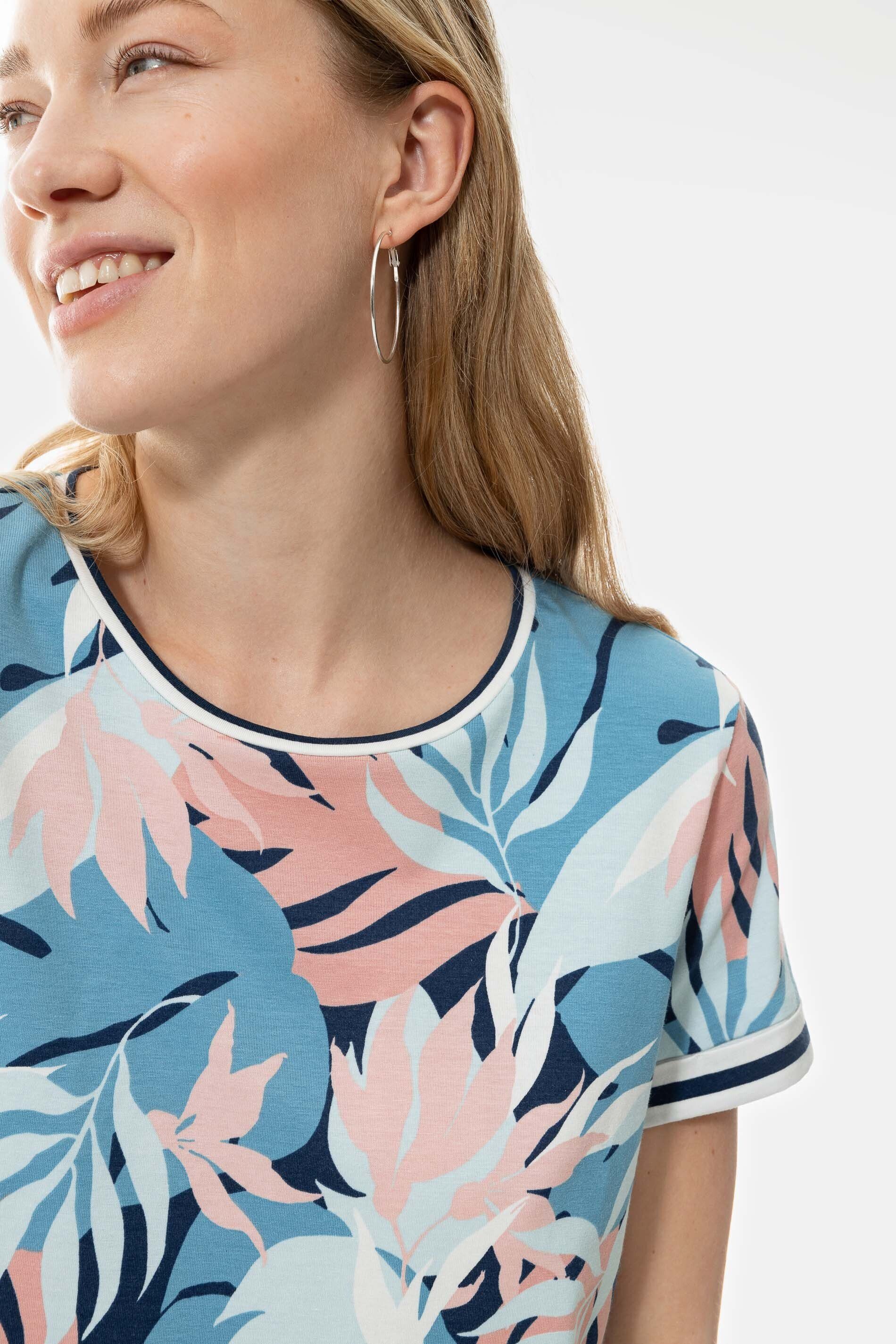 Mey Pyjamaoberteil Mey Damen T-Shirt Serie Daisy Uni (1-tlg)