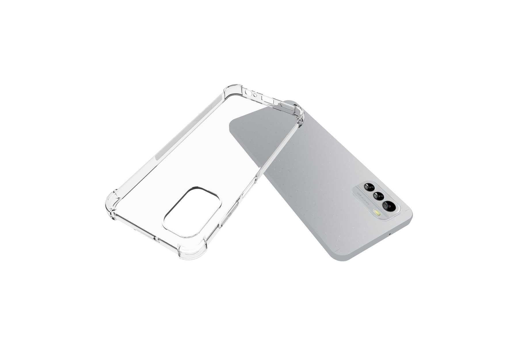 mtb more energy Smartphone-Hülle Clear Armor Case für Nokia G60 5G (6.58), Transparente TPU Schutzhülle Case Backcover mit Anti-Shock Verstärkung