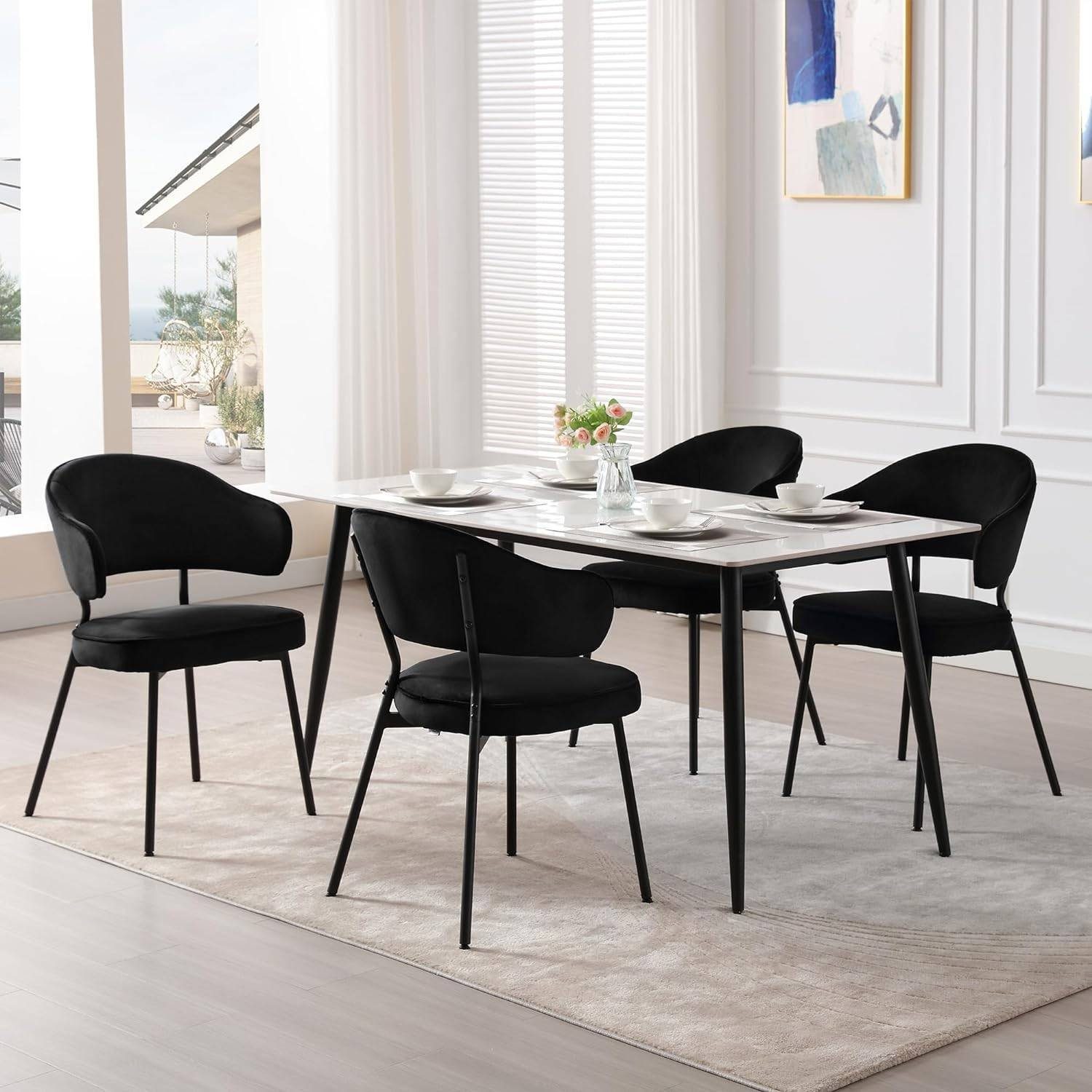 Woltu Polsterstuhl (Set, 2 St), mit Rückenlehne Armlehnen Metallbeinen günstig online kaufen