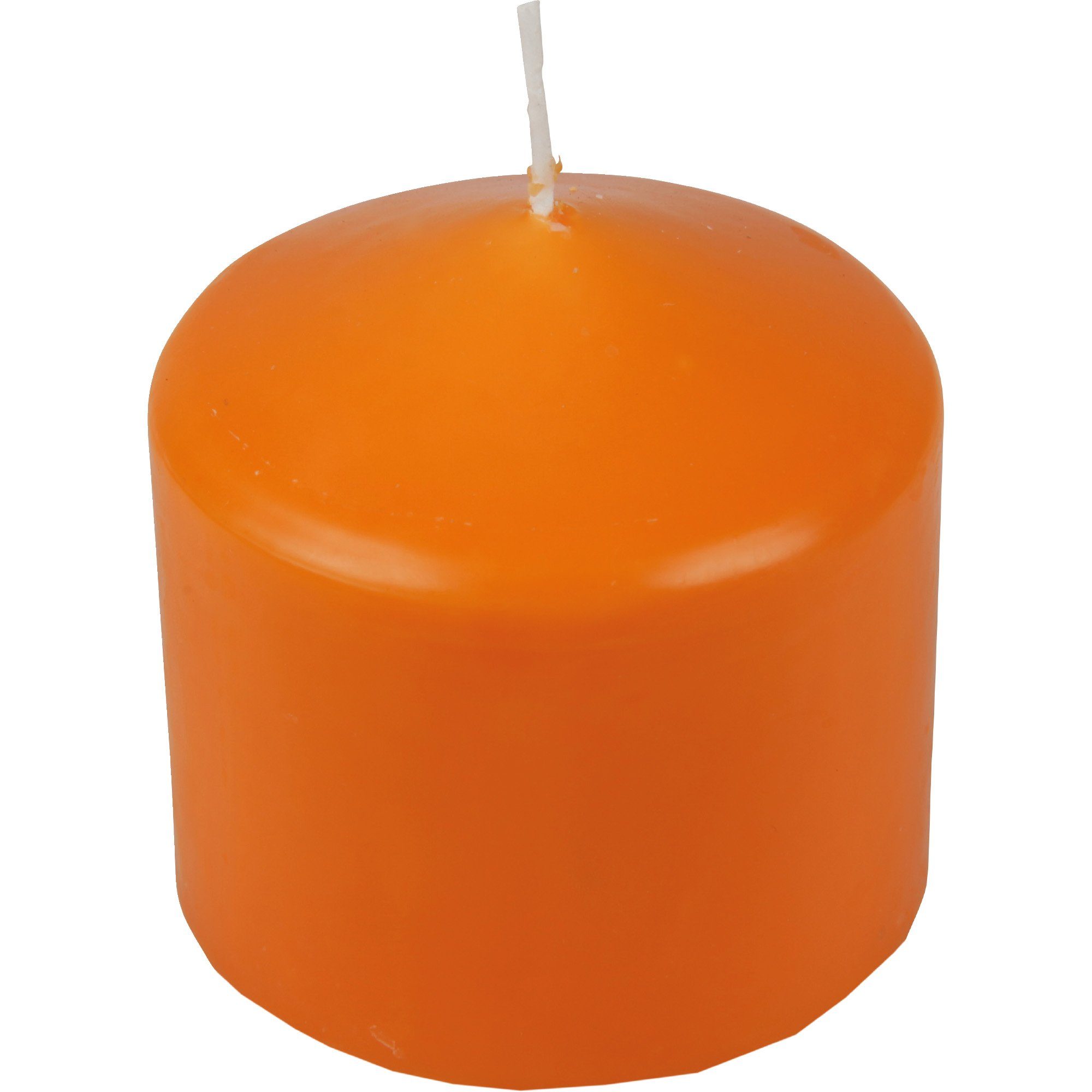 HS Candle Stumpenkerze Blockkerze (3-tlg), Wachskerzen Ø8cm x 8cm - Kerze in vielen Farben