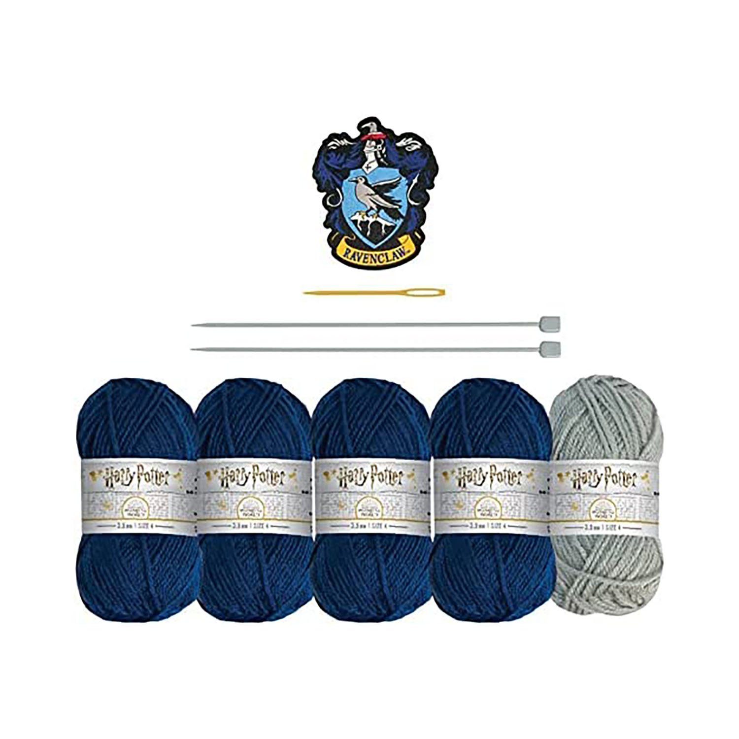 Harry Potter Strickschal Harry Potter - Loop Schal Strick-Set - Ravenclaw