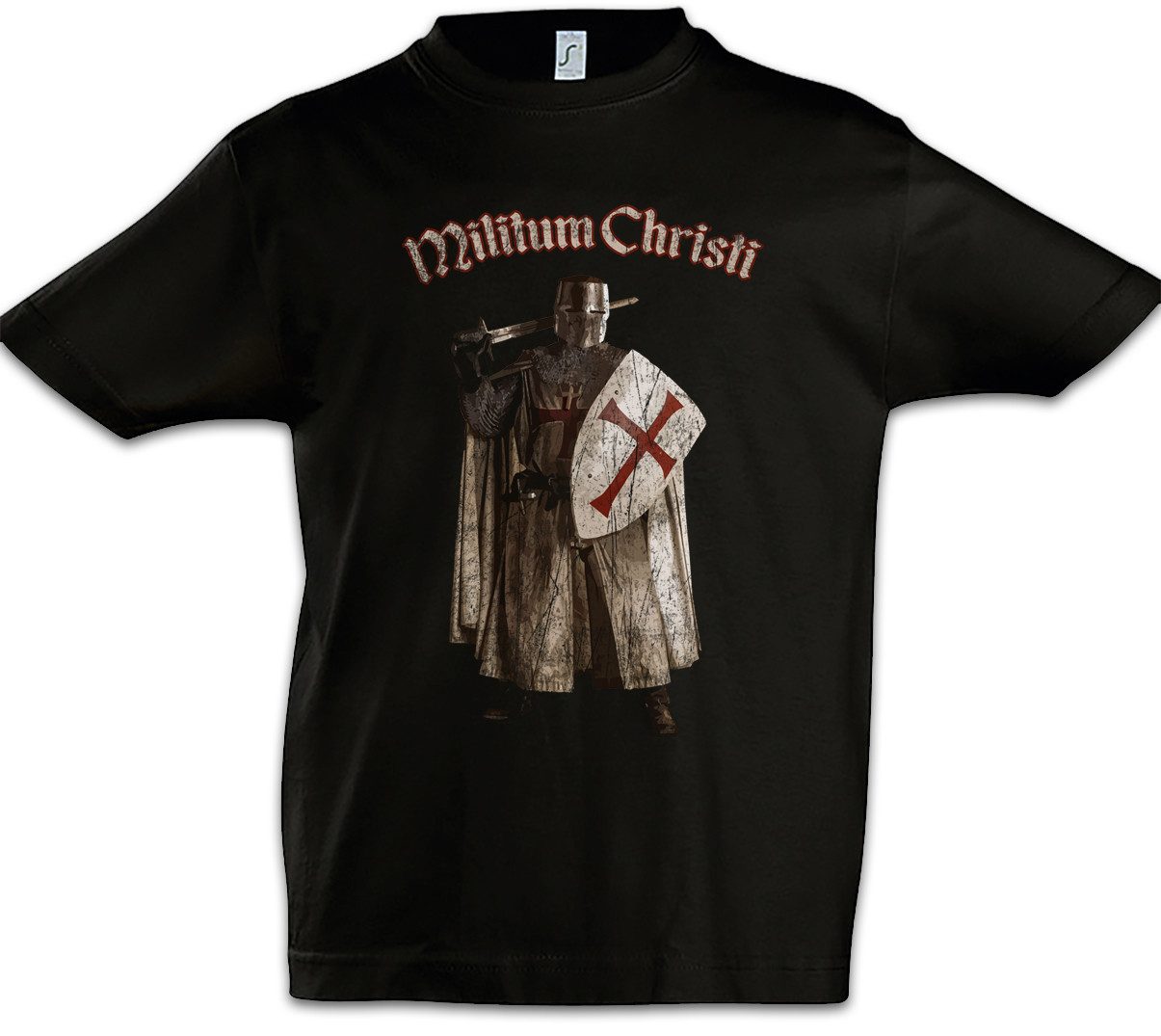 Print-Shirt Templar III Kinder T-Shirt Cross Templerkreuz Knight Ritter Ordo Orden