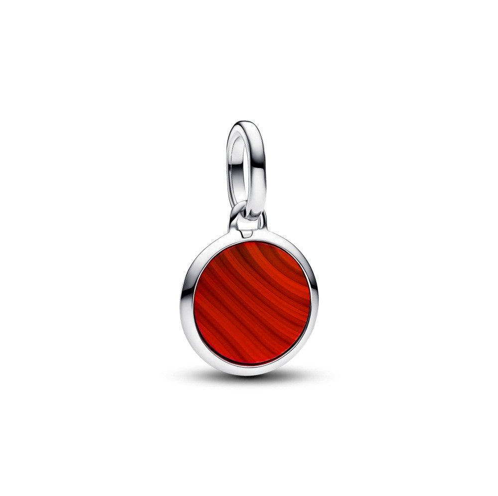 Pandora Charm-Einhänger Pandora ME Roter, gravierbarer Mini-Medaillon-Anhänger 793389C01