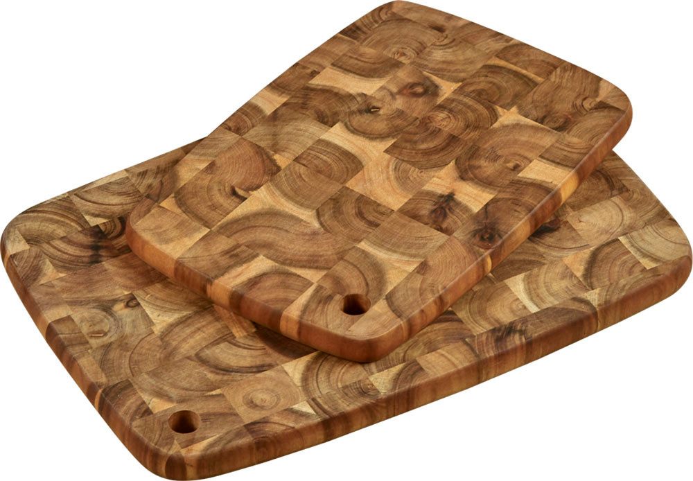 KESPER® Tranchierbrett, Massivholz, (Set, 2-St), aus FSC®-zertifizierter Akazie