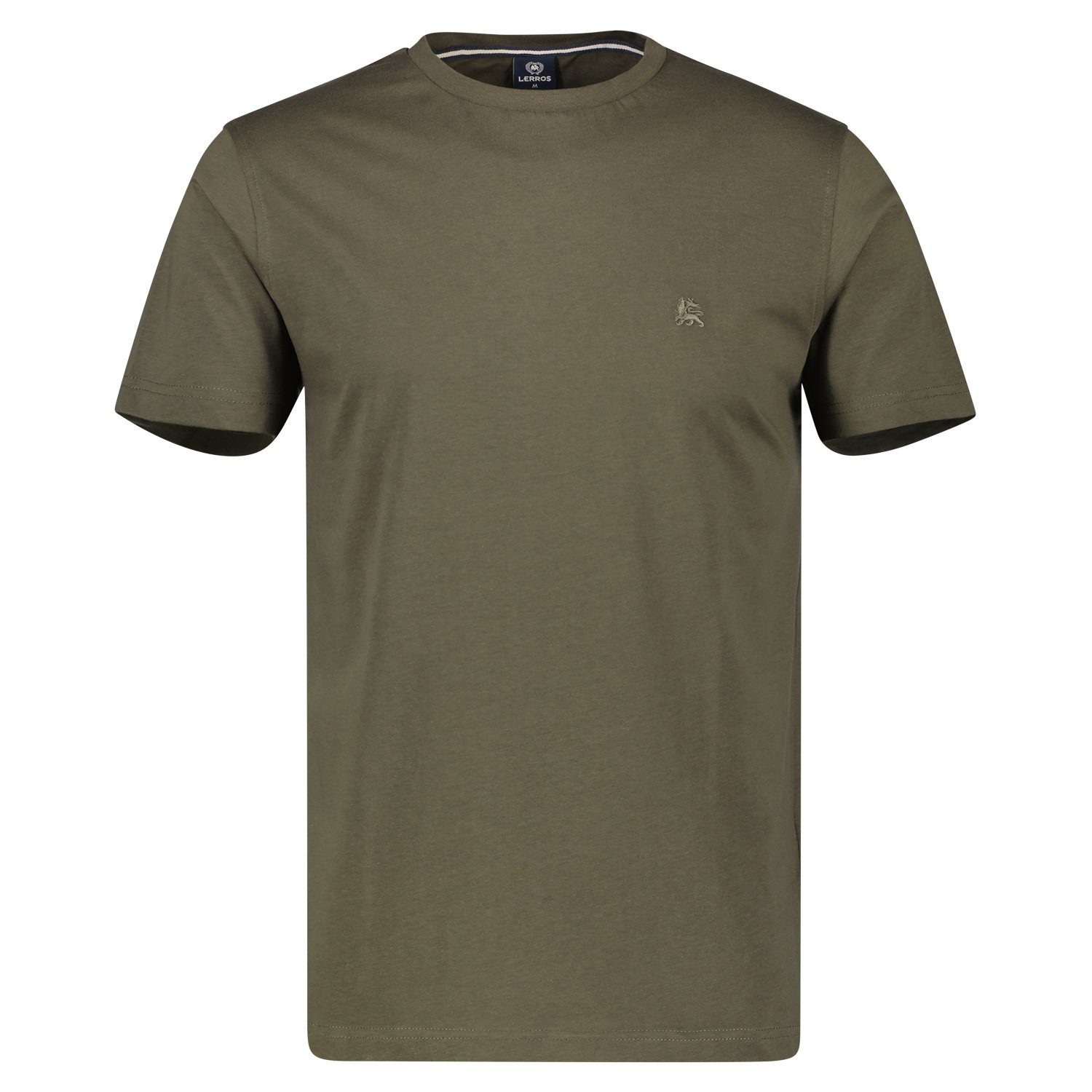 LERROS T-Shirt Logoprägung an der Brust aged olive