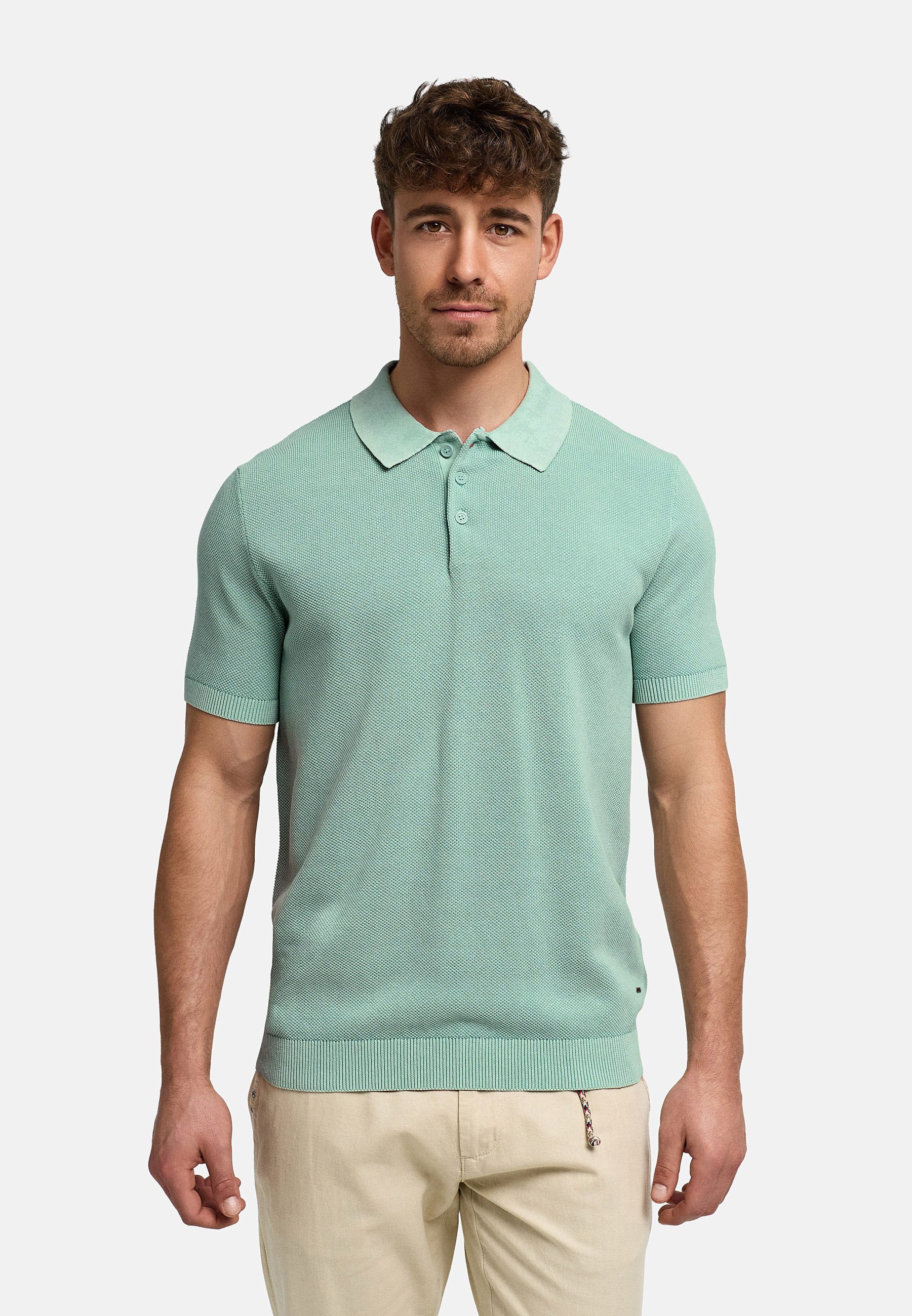 INDICODE Poloshirt Herren INVorm Polo Shirt Herrenshirt mit dezent strukturierter Oberfläche für das gewisse Etwas
