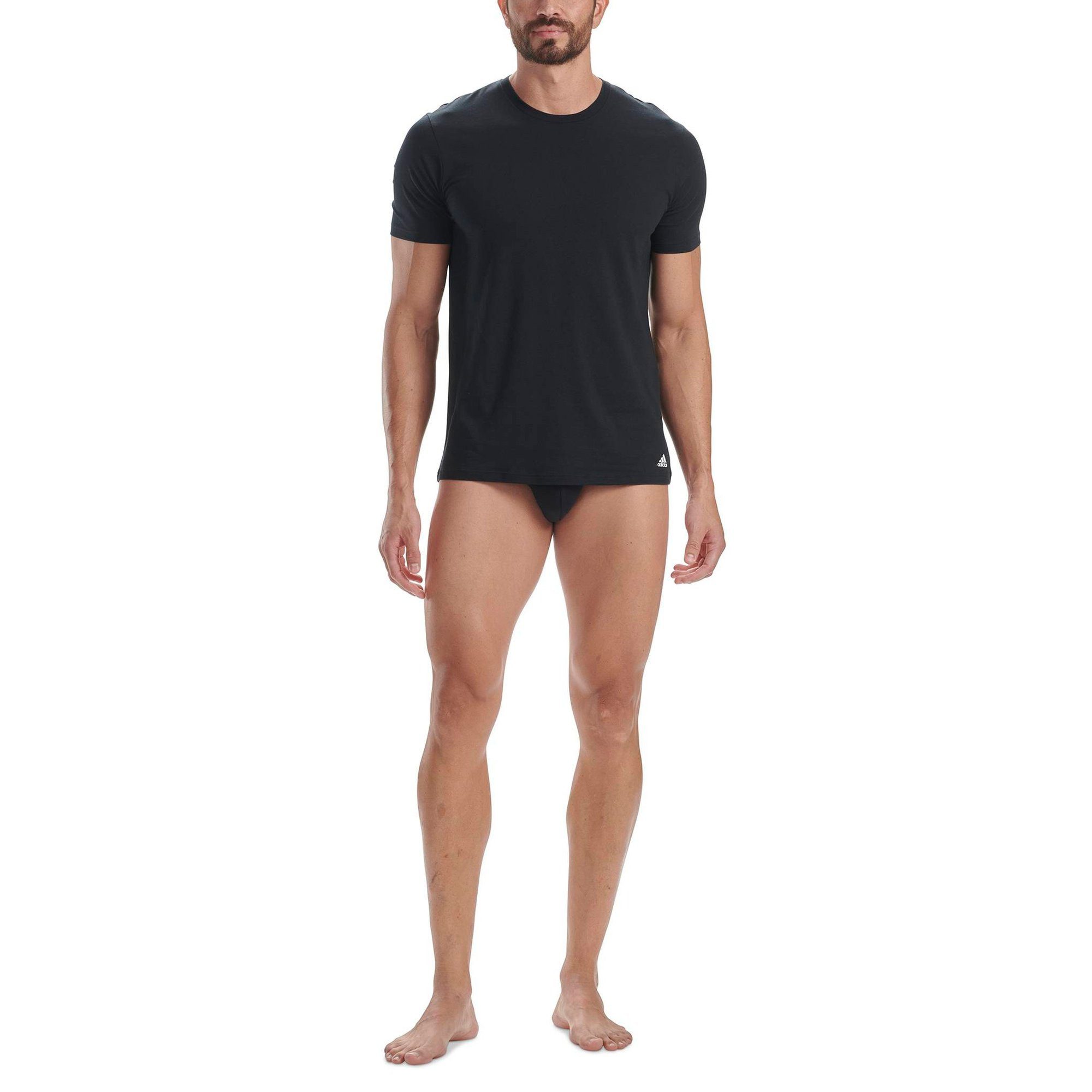 adidas Sportswear T-Shirt Herren T-Shirt 3er Pack Baumwolle (Packung, 3er Pack)