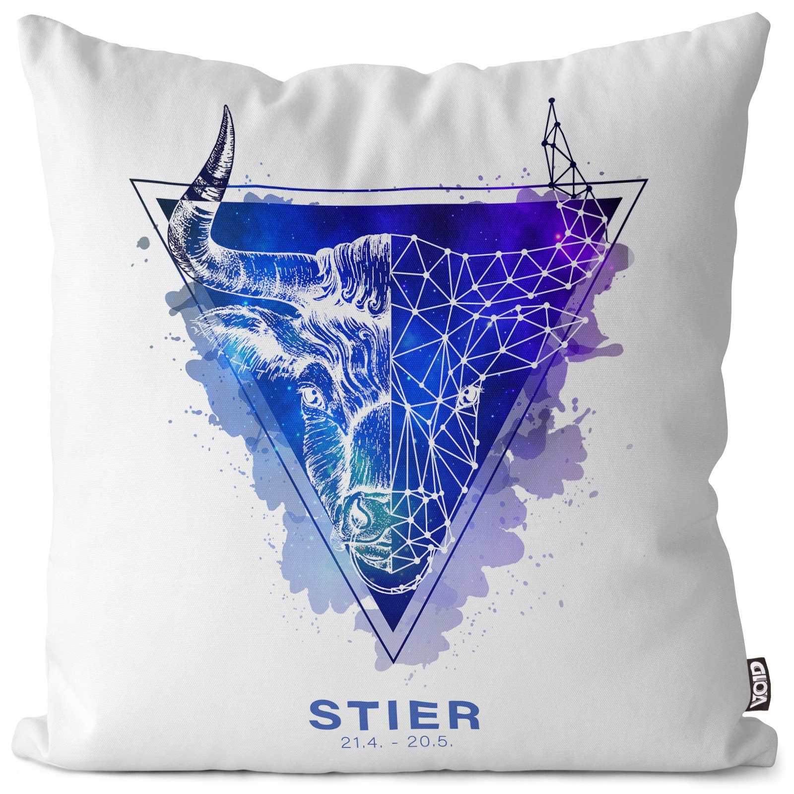VOID Подушкиbezug, (1 Stück), Sternzeichen Sterne Horoskop Stier Sternzeichen Sterne Horoskop Stier