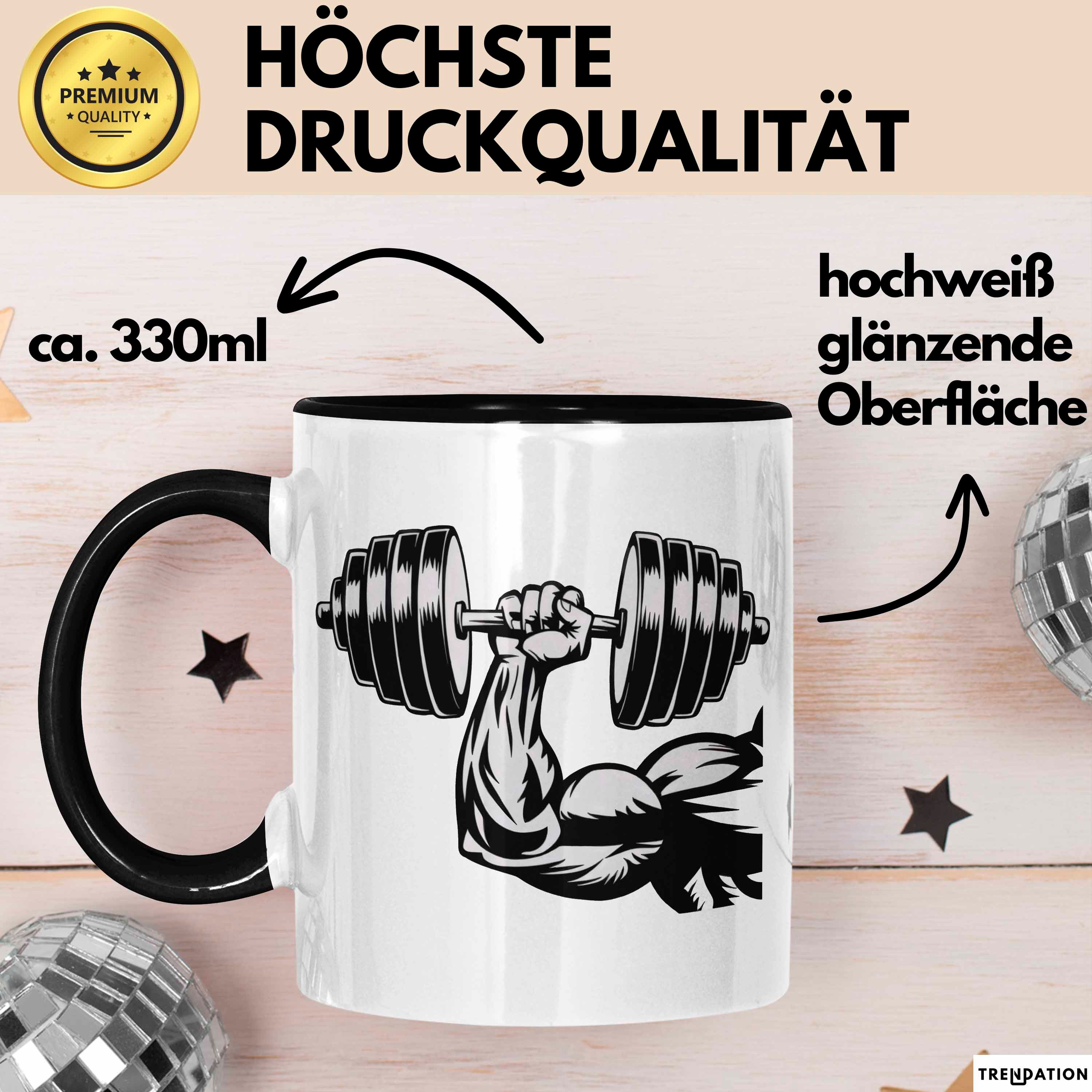 Trendation Tasse Bodybuilder Tasse Geschenkidee für Fitness Experten