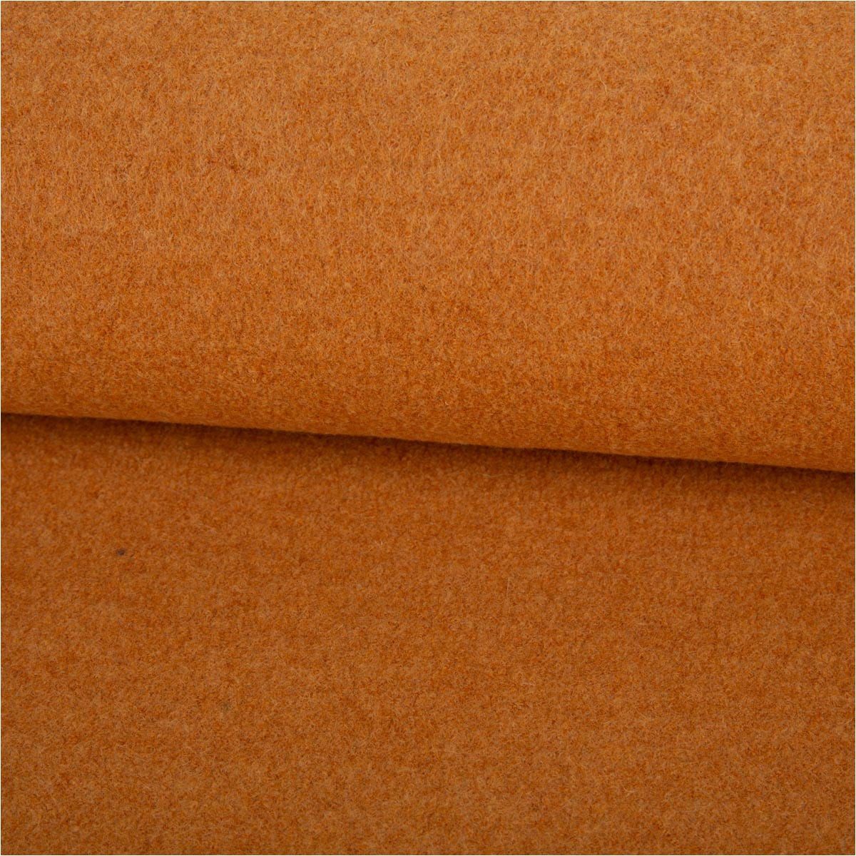 SCHÖNER LEBEN. Stoff Walkloden 100% Schurwolle ocker-gelb – 410 g/qm, 140 cm Breite, atmungsaktiv