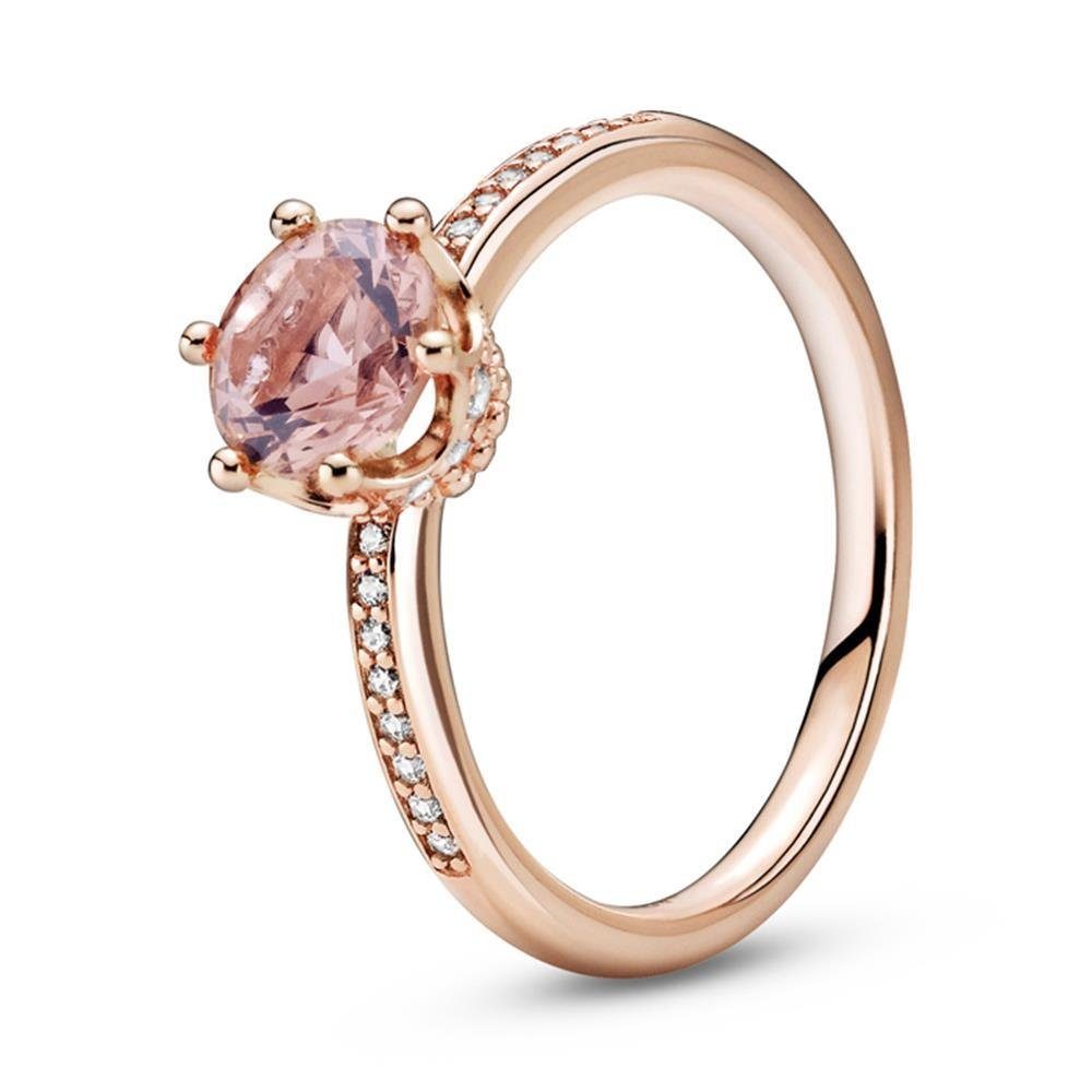 Fingerring Solitärring Krone für Damen, PANDORA ROSE
