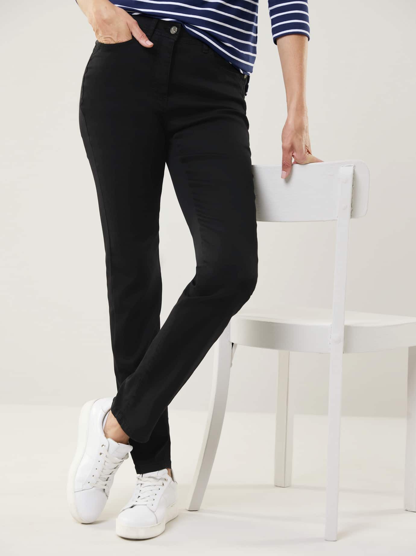 Walbusch Stretch-Jeans Damen Yoga-Jeans Ultrastretch Slim Fit, pflegeleicht, atmungsaktiv