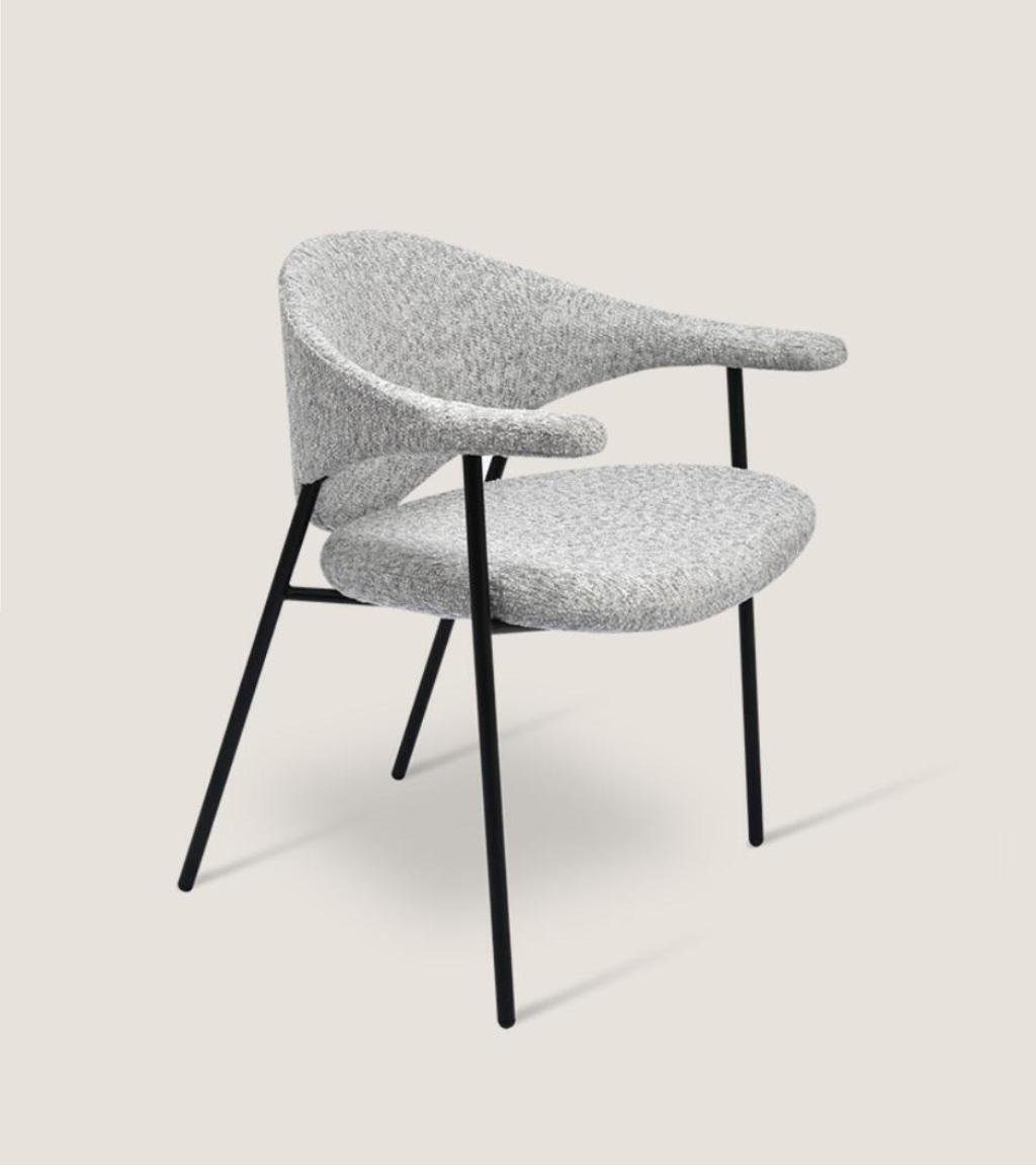 JVmoebel Stuhl Moderner Esszimmer Stuhl Einsitzer Mit Armlehnen Polsterstühle (1 St), Made in Europa