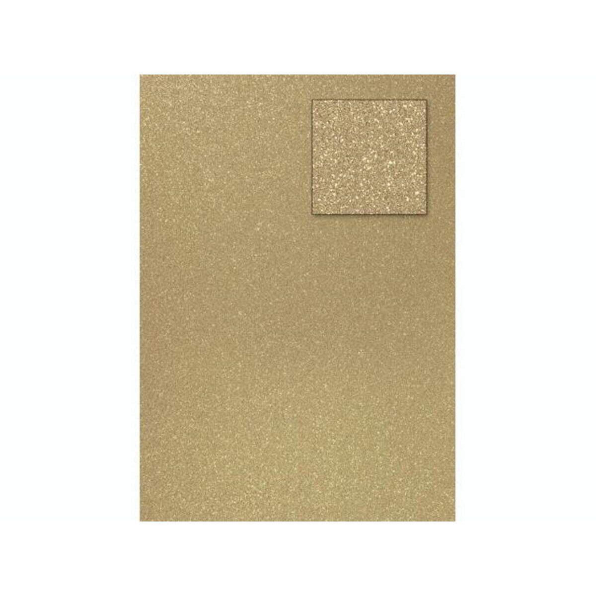 Knorr Prandell Bastelkartonpapier Knorr Prandell Glitterkarton champagner, A4, 360g/m²