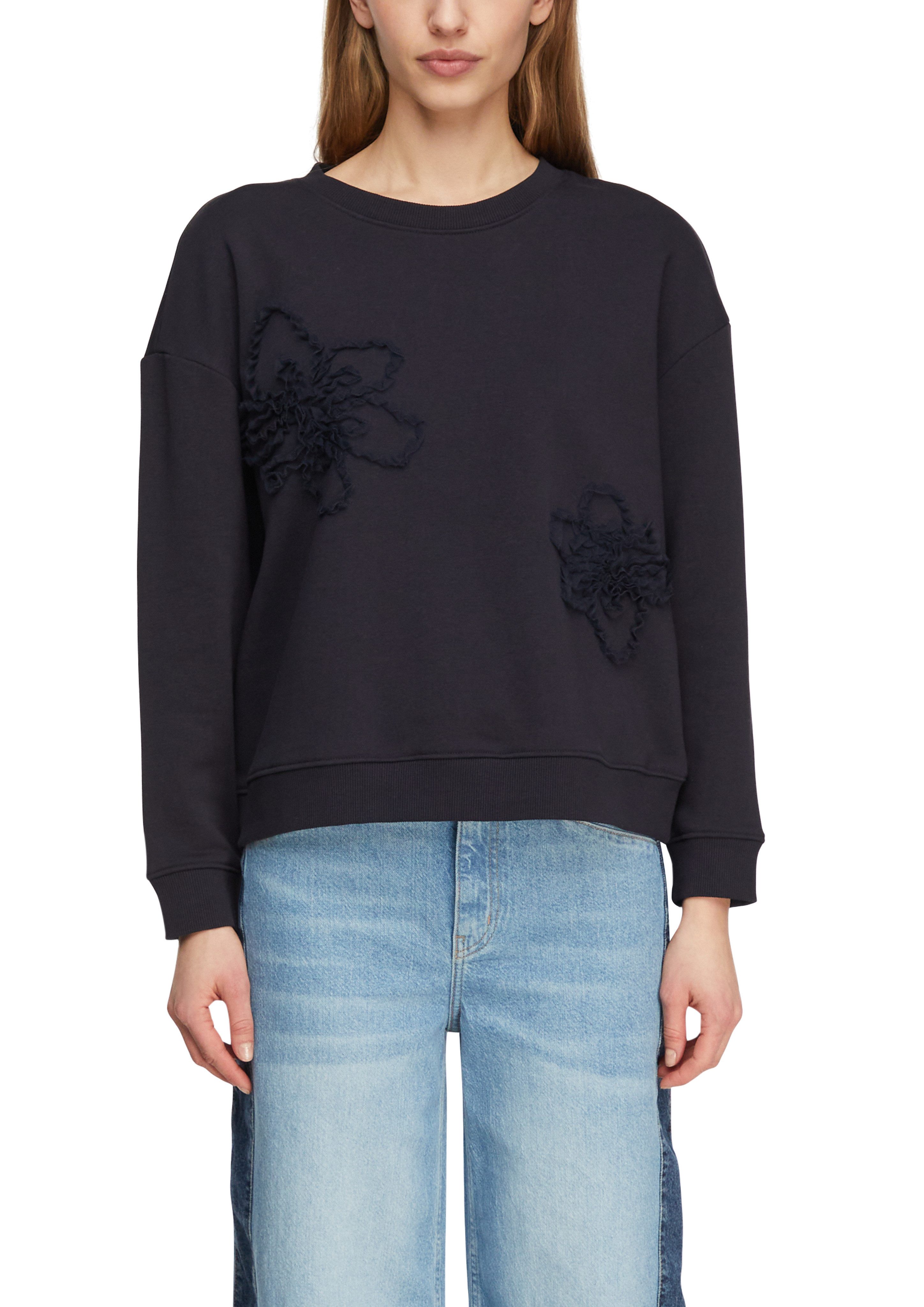 comma Sweatshirt mit Stickerei