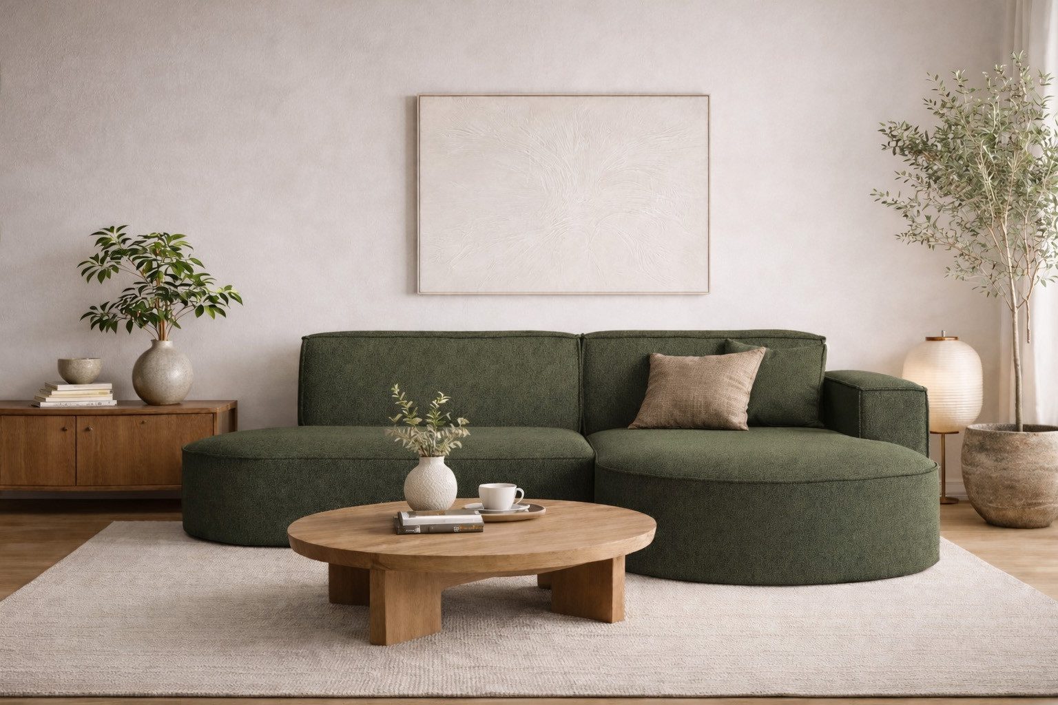 Kaiser Möbel Ecksofa Designer MODENA STUDIO L stoff Verita, Ecksofa, Cord Sofa, L-Form, Links/Rechts wählbar
