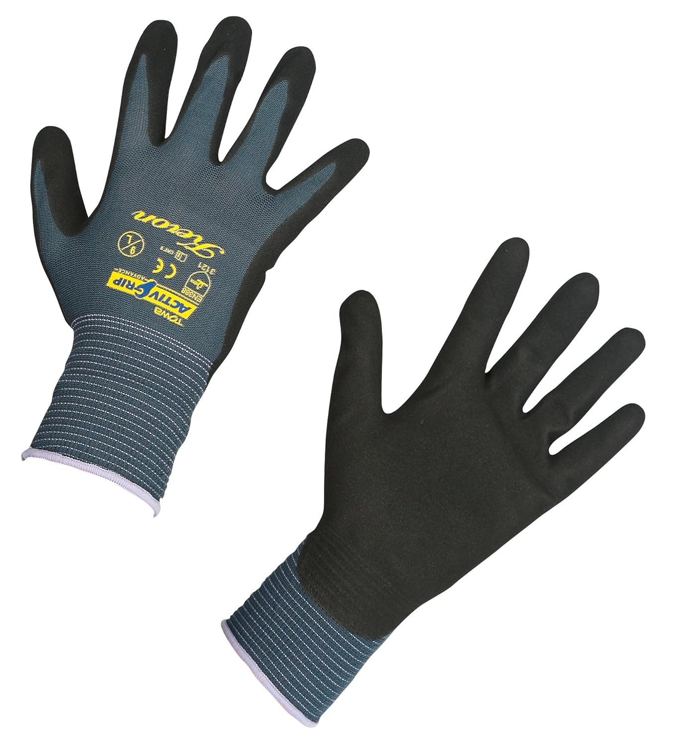 Arbeitshandschuhe Feinstrickhandschuh Handschuh, Nylon mit Nitrilbeschichtung,Größe 9