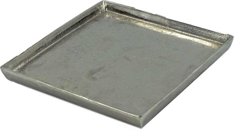 NOOR LIVING Tablett, Aluminium, (1-tlg), quadratische Form