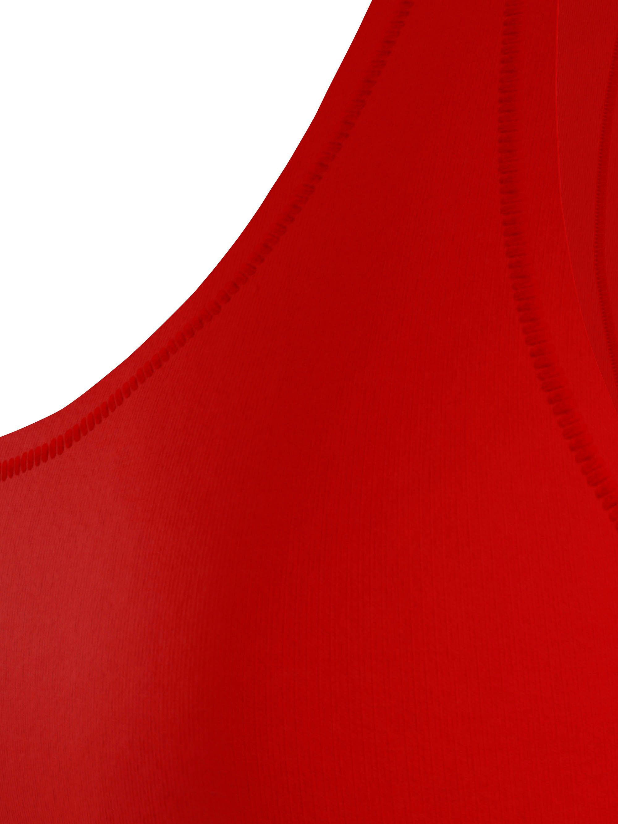 Unterbrustband Sport-Bustier Underwear Red Hilfiger dem mit Tommy auf Primary TH-Schriftzügen
