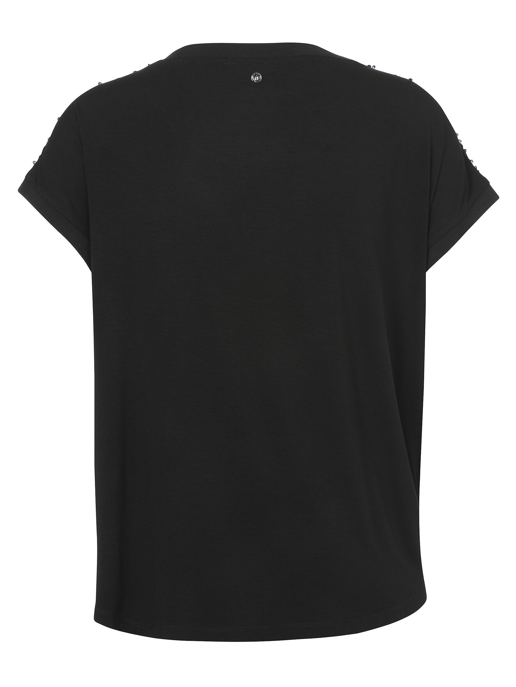 FRAPP Kurzarmshirt (1-tlg) mit Pailletten Front günstig online kaufen
