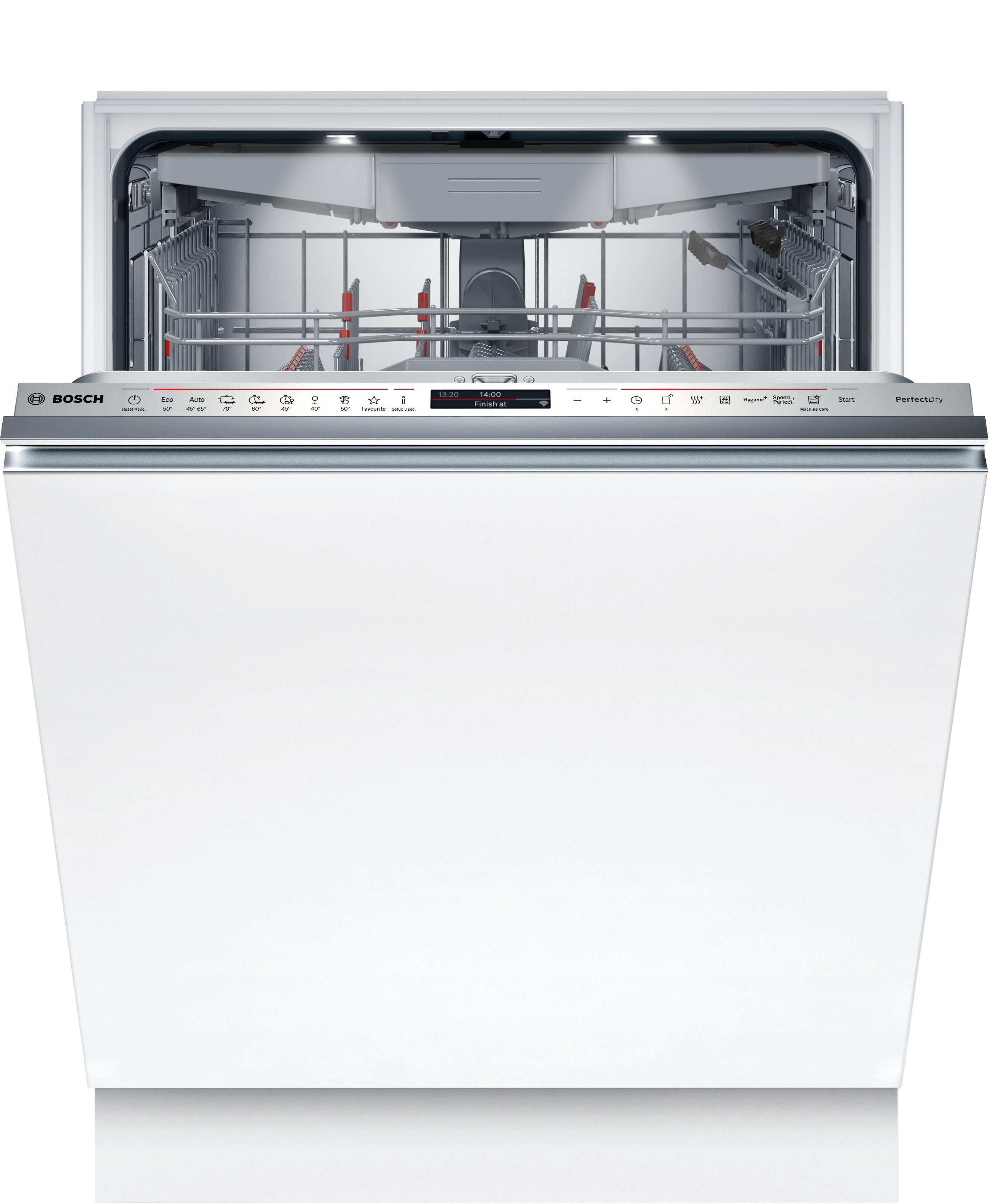 BOSCH vollintegrierbarer Geschirrspüler Serie 8 SBD8YCX04E, 14 Maßgedecke, Extra Clean Zone für hartnäckigen Schmutz und 2x besseres Trocknen