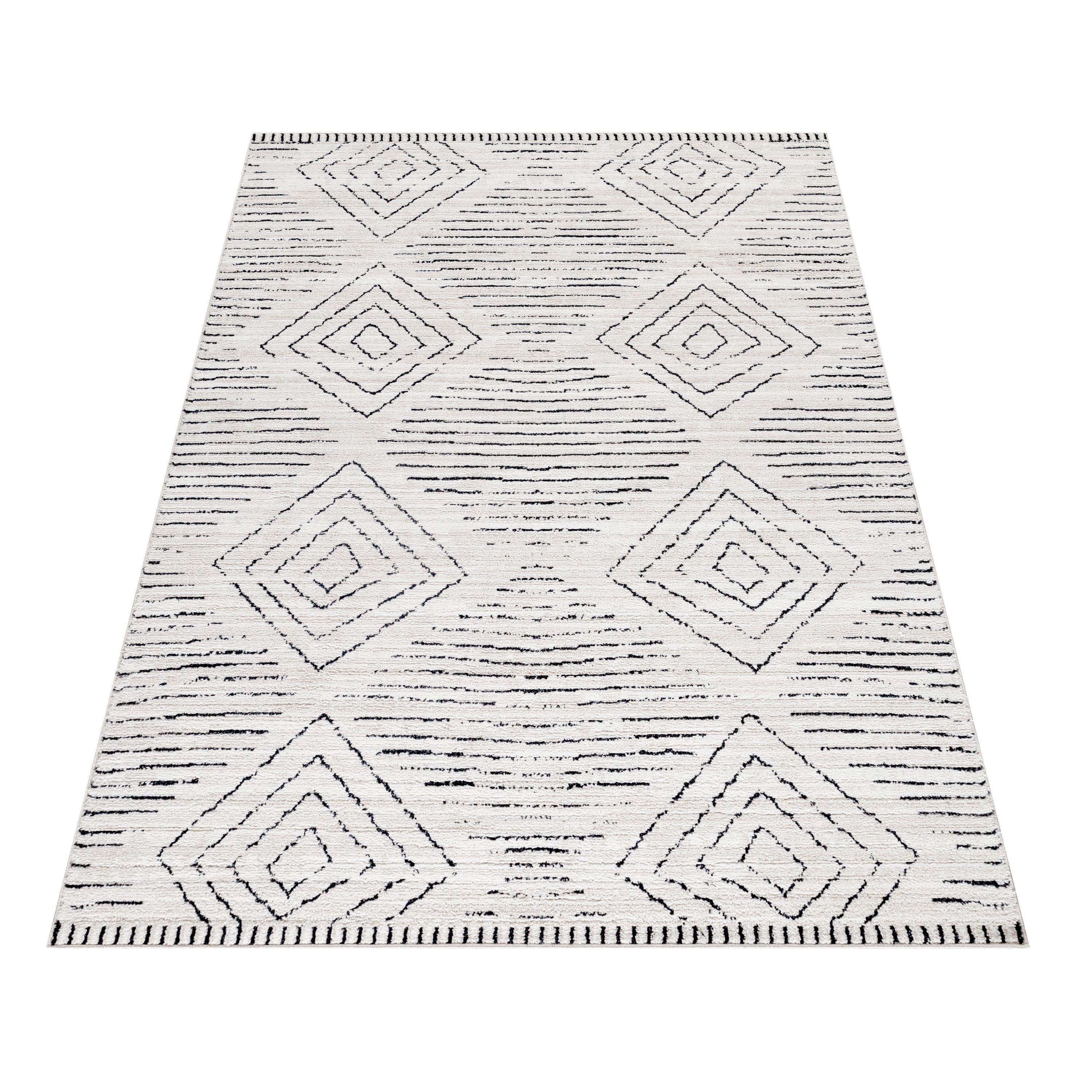 SIMPEX24 Designteppich Geometrisch Design, Rechteckig, Höhe: günstig online kaufen