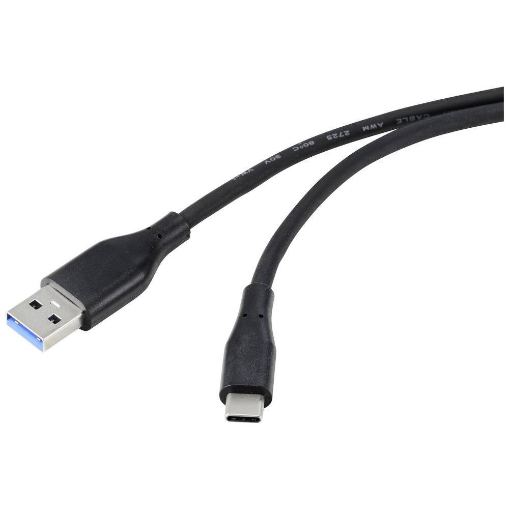 Renkforce USB-A auf USB-C® Ultraflexibles Kabel, 1 Meter USB-Kabel