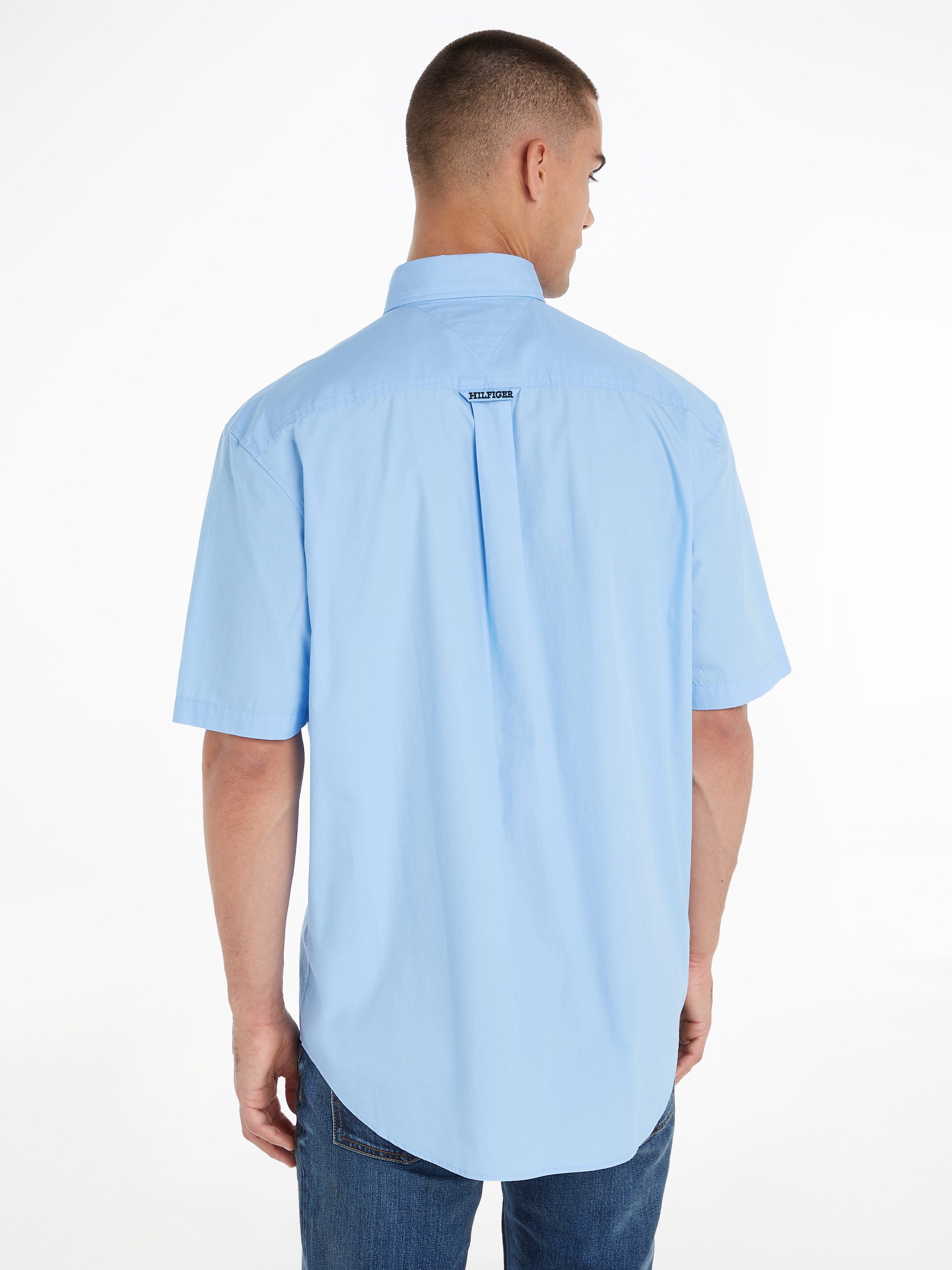 Tommy Hilfiger Kurzarmhemd WCC POPLIN TWO POCKET SHIRT S/S