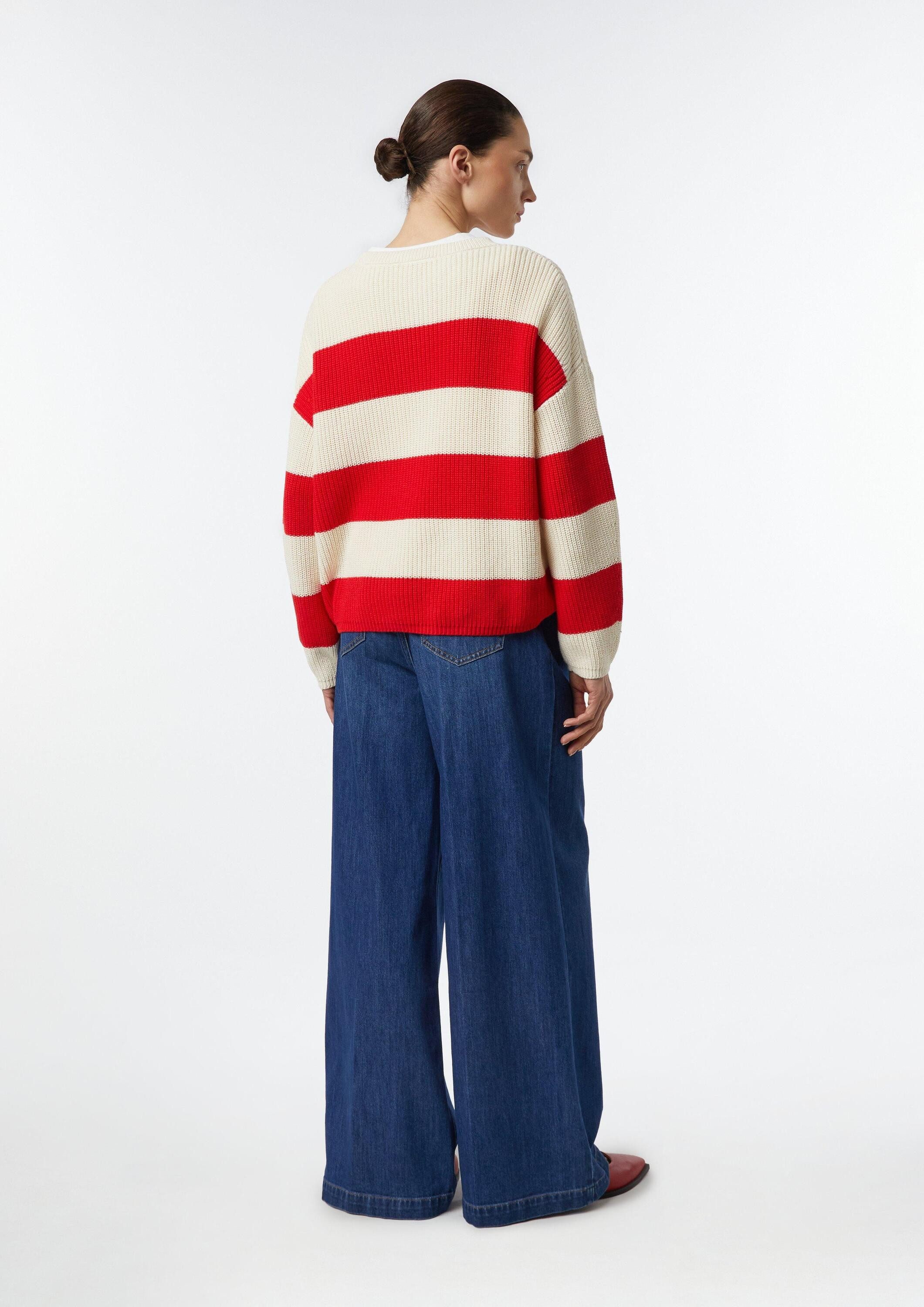 comma Weite Jeans Jeans-Hose ANNA - Wide Leg Jeans mit Bundfalte
