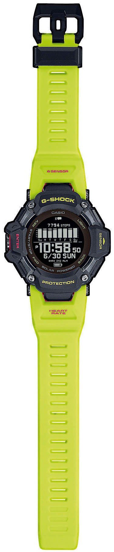 CASIO G-SHOCK GBD-H2000 Smartwatch, Solaruhr, Armbanduhr, Herrenuhr, Digitaluhr,Stoppfunktion, Weltzeit