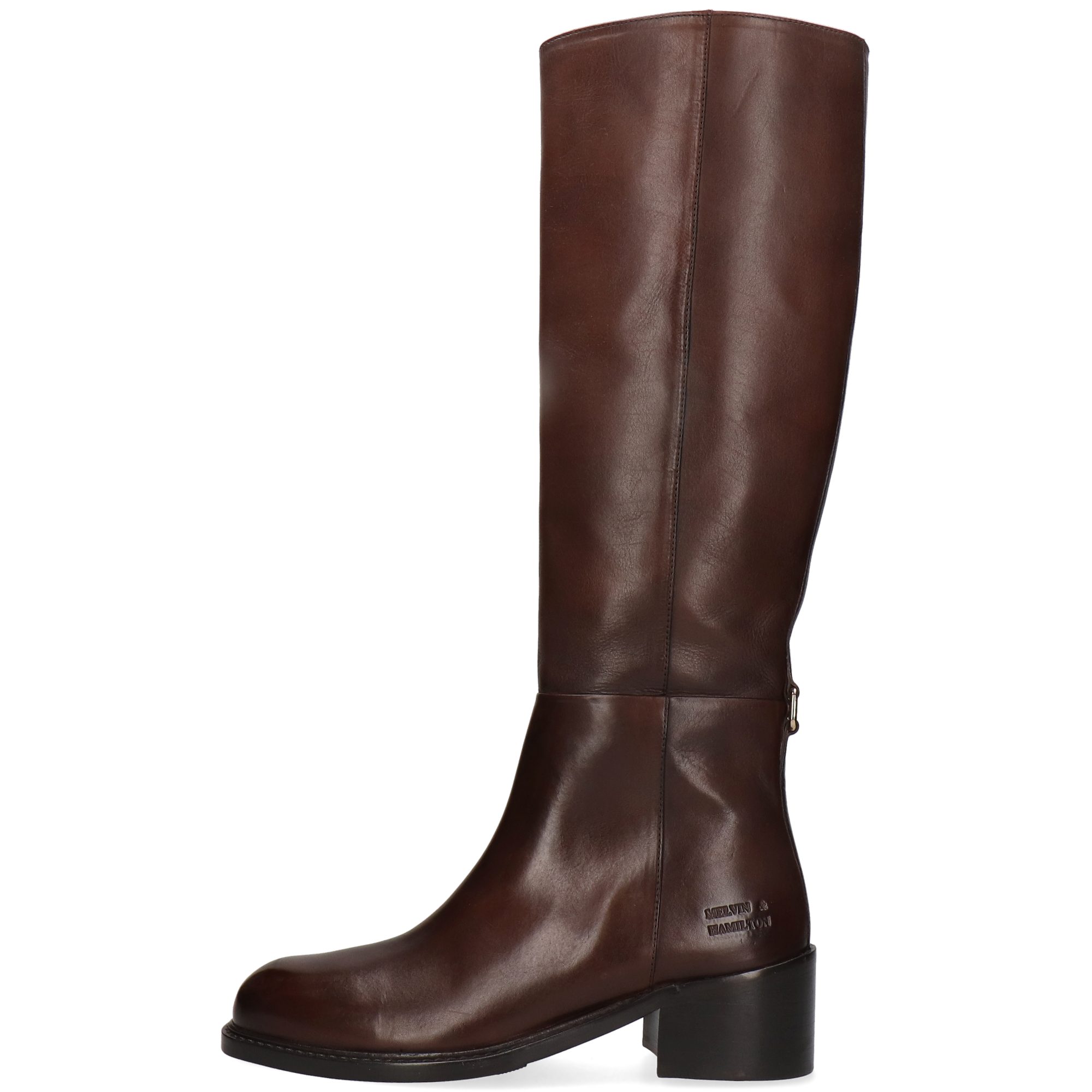 Melvin & Hamilton Shay 1 Leder-Stiefel für Damen Stiefel Block-Absatz, Echtes Leder, Vegetabile Gerbung