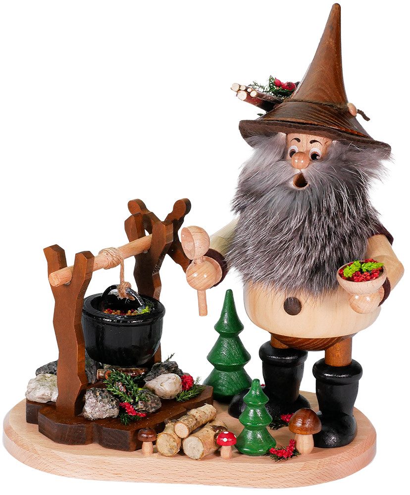 DWU - Drechselwerkstatt Uhlig Räuchermännchen Räuchermann Wichtel am Gulaschkocher