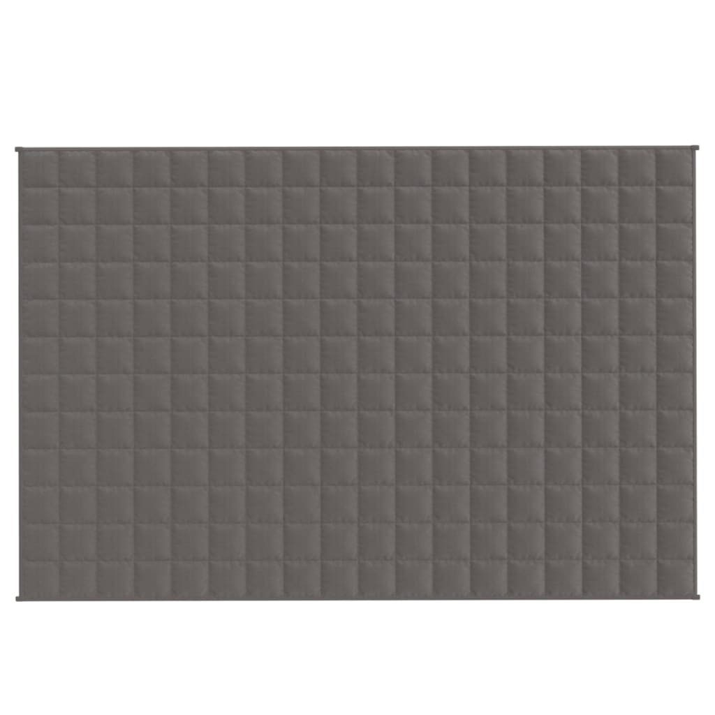 Vidaxl Gewichtsdecke Grau 120x180 Cm 9 Kg Stoff günstig online kaufen