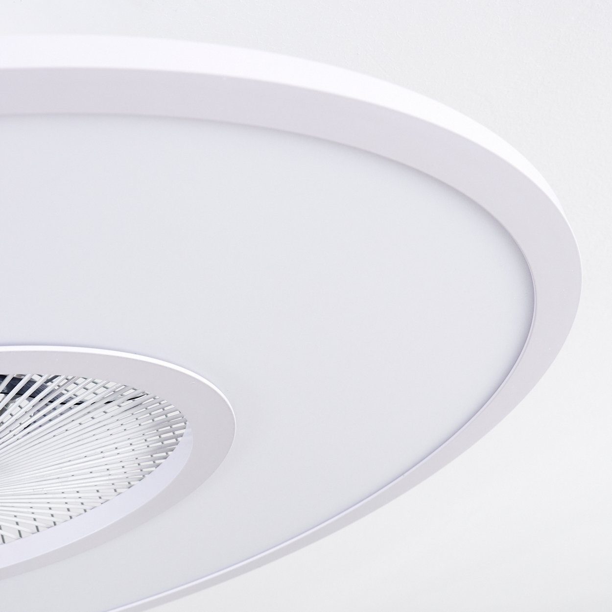 Deckenventilator »Fiorentino« Deckenlampe Weiß aus hofstein in Kunststoff und Deckenventilator