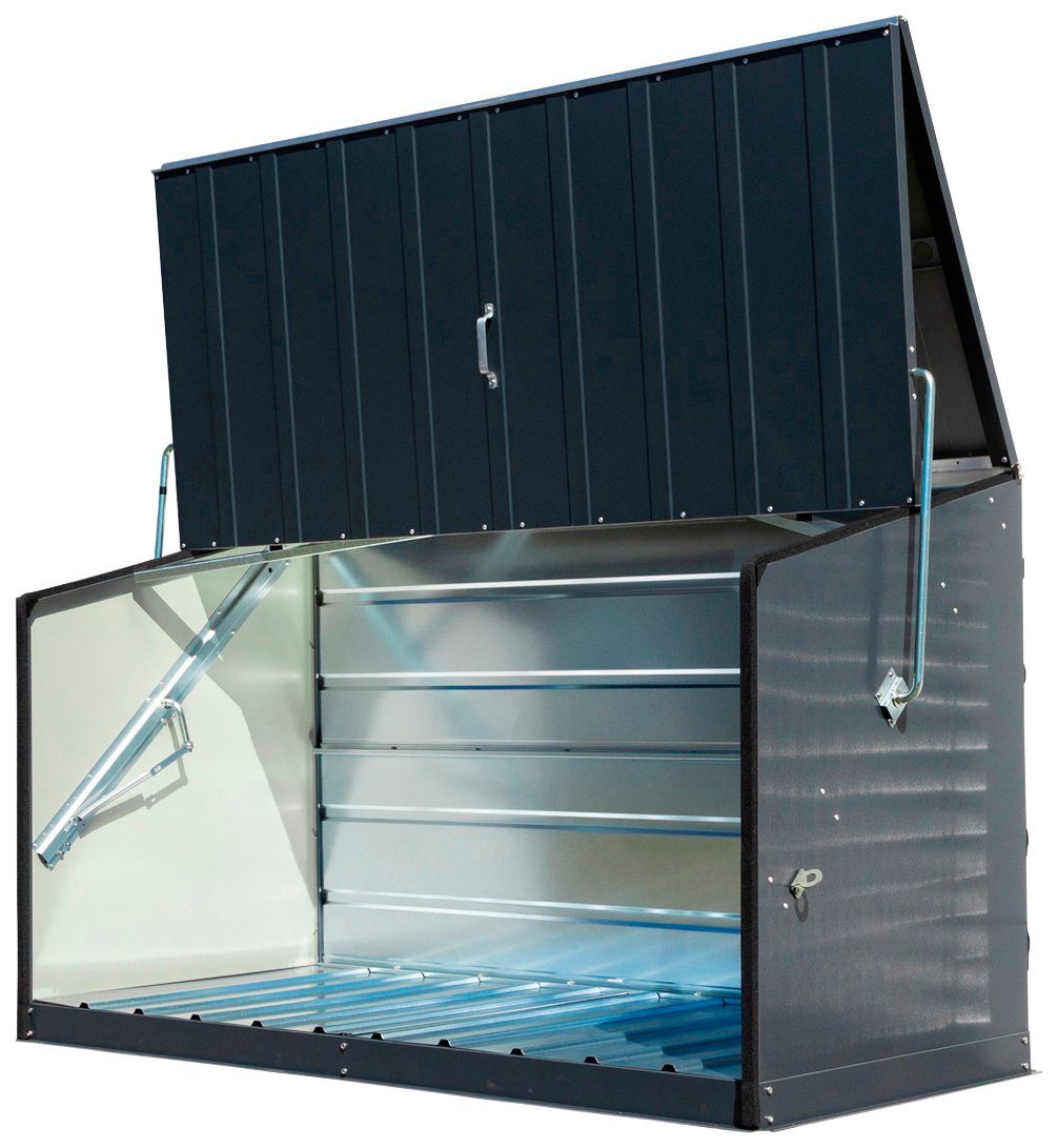 Trimetals Mülltonnenbox Storeguard, Fahrradbox, BxTxH: 196x89x113 cm