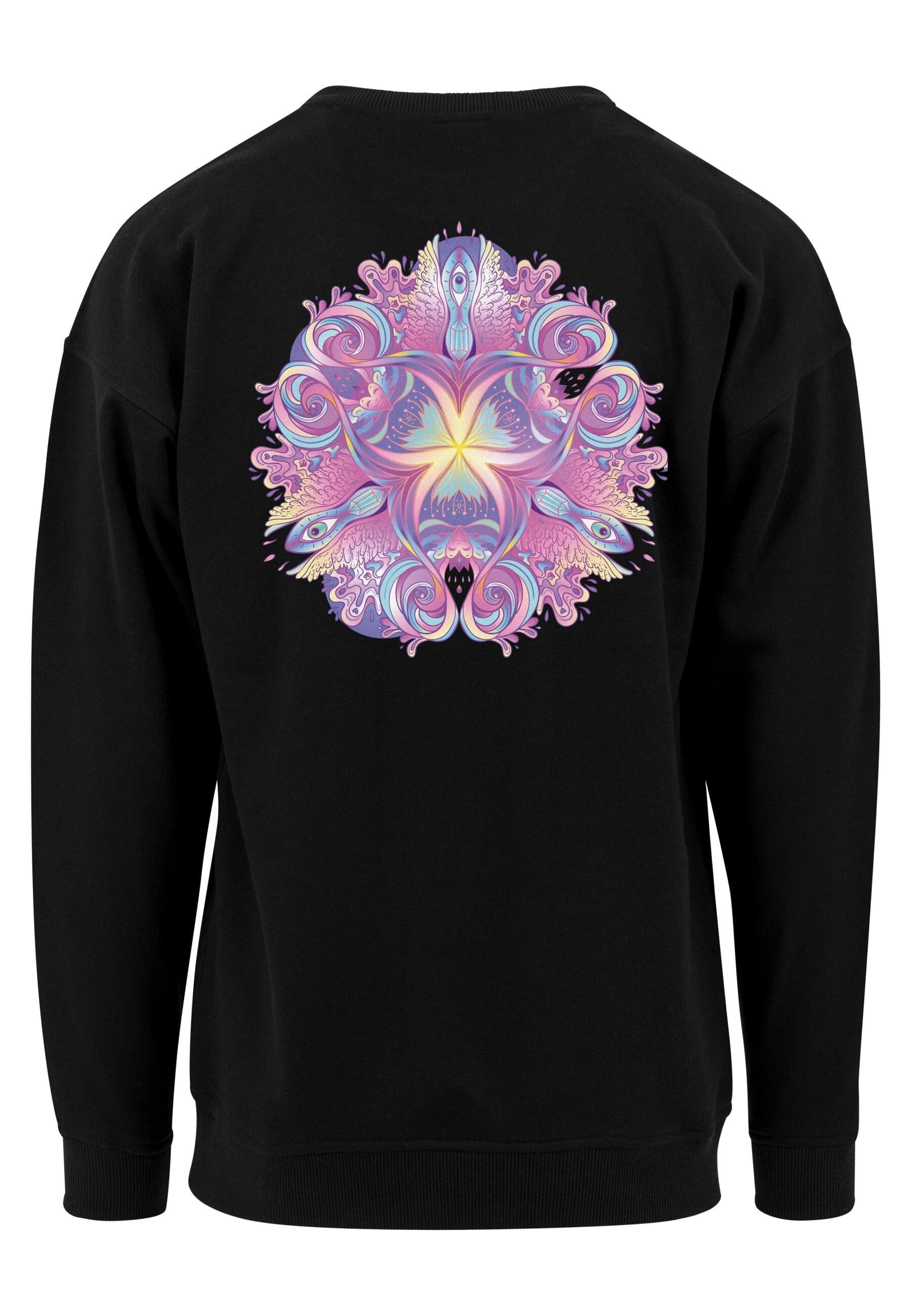 MisterTee Sweater MisterTee Damen Ladies Psychadelic Mandala Crewneck (1-tl günstig online kaufen