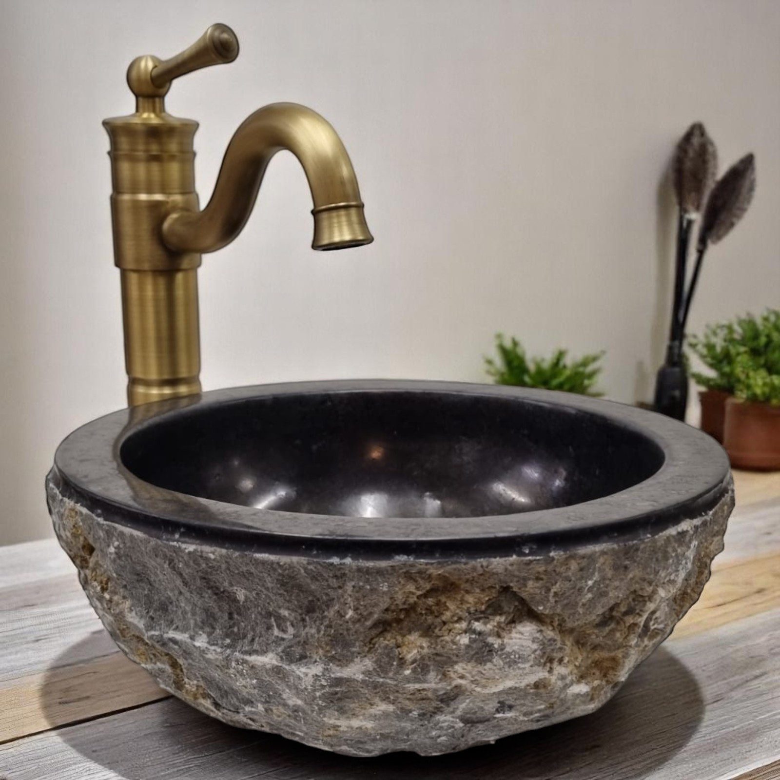 Kinaree Waschbecken Badezimmer Handwaschbecken Marmor natur, günstig online kaufen