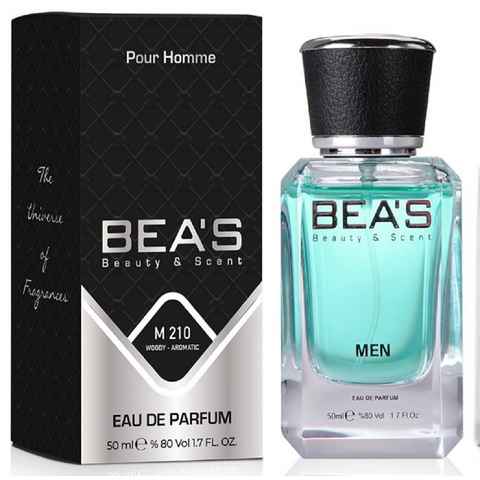 BEA'S Eau de Parfum Beauty & Scent M210 Woody - Aromatic Men Männerduft 50 ml Jasmin Muskatnuss Melone Ingwer, 1-tlg.