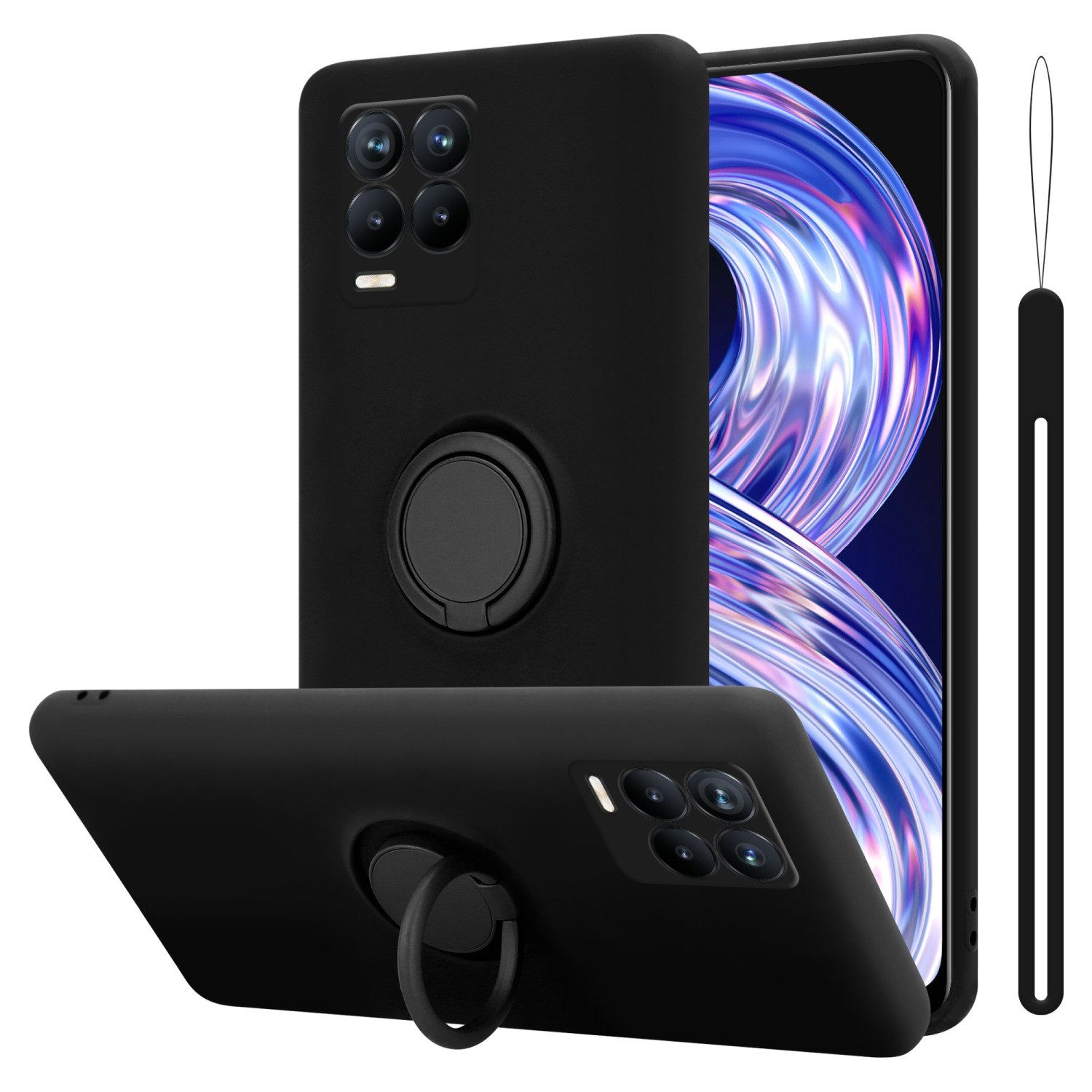 Cadorabo Handyhülle für Realme 8 4G / 8 PRO Hülle Realme 8 4G / 8 PRO, Robustes Hard Case - Handy Schutzhülle - Hülle - Back Cover Bumper